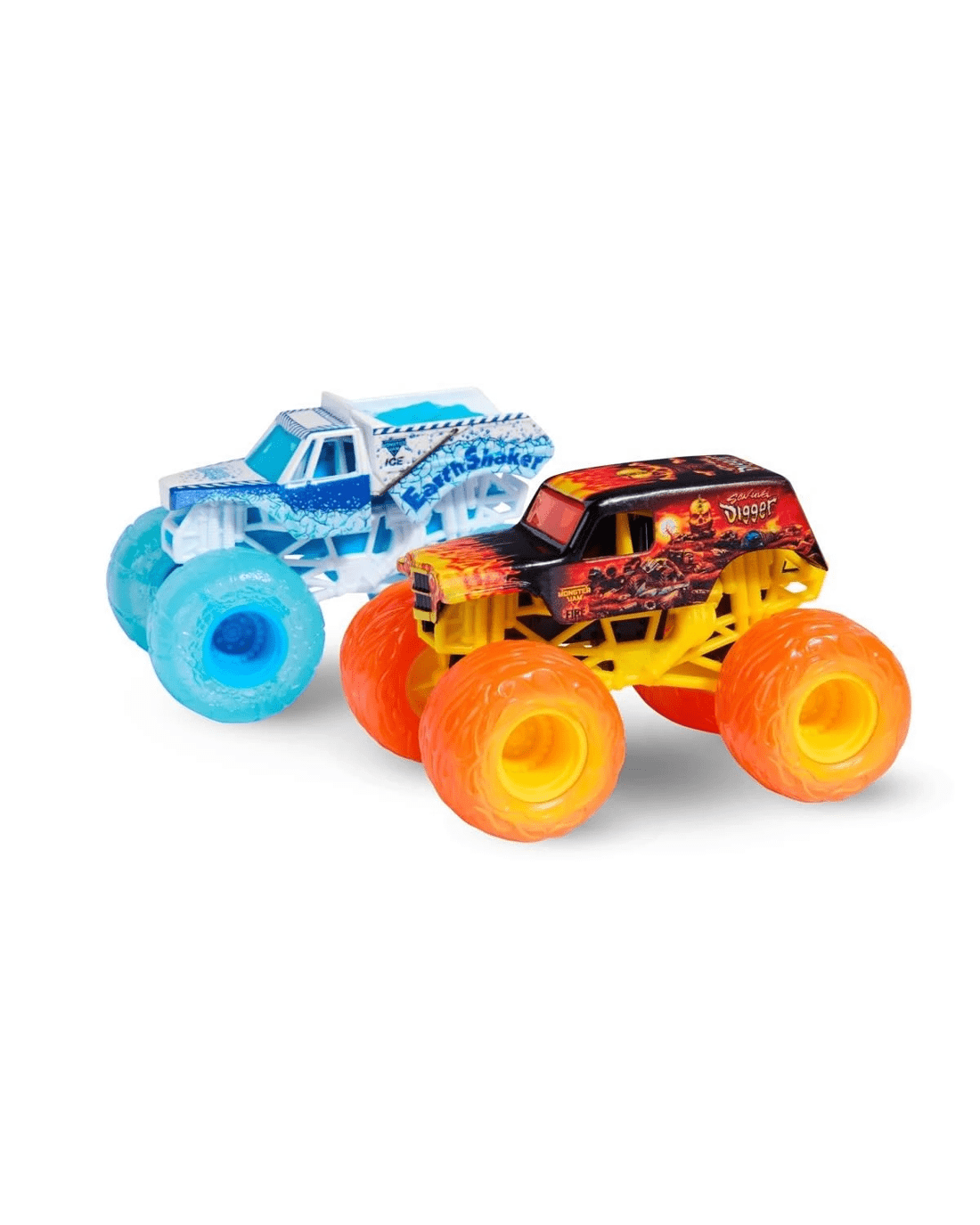 7 2 Pack Monster Jam 1:64 Scale True Metal Fire and Ice Trucks - Assorted, 7 of 7