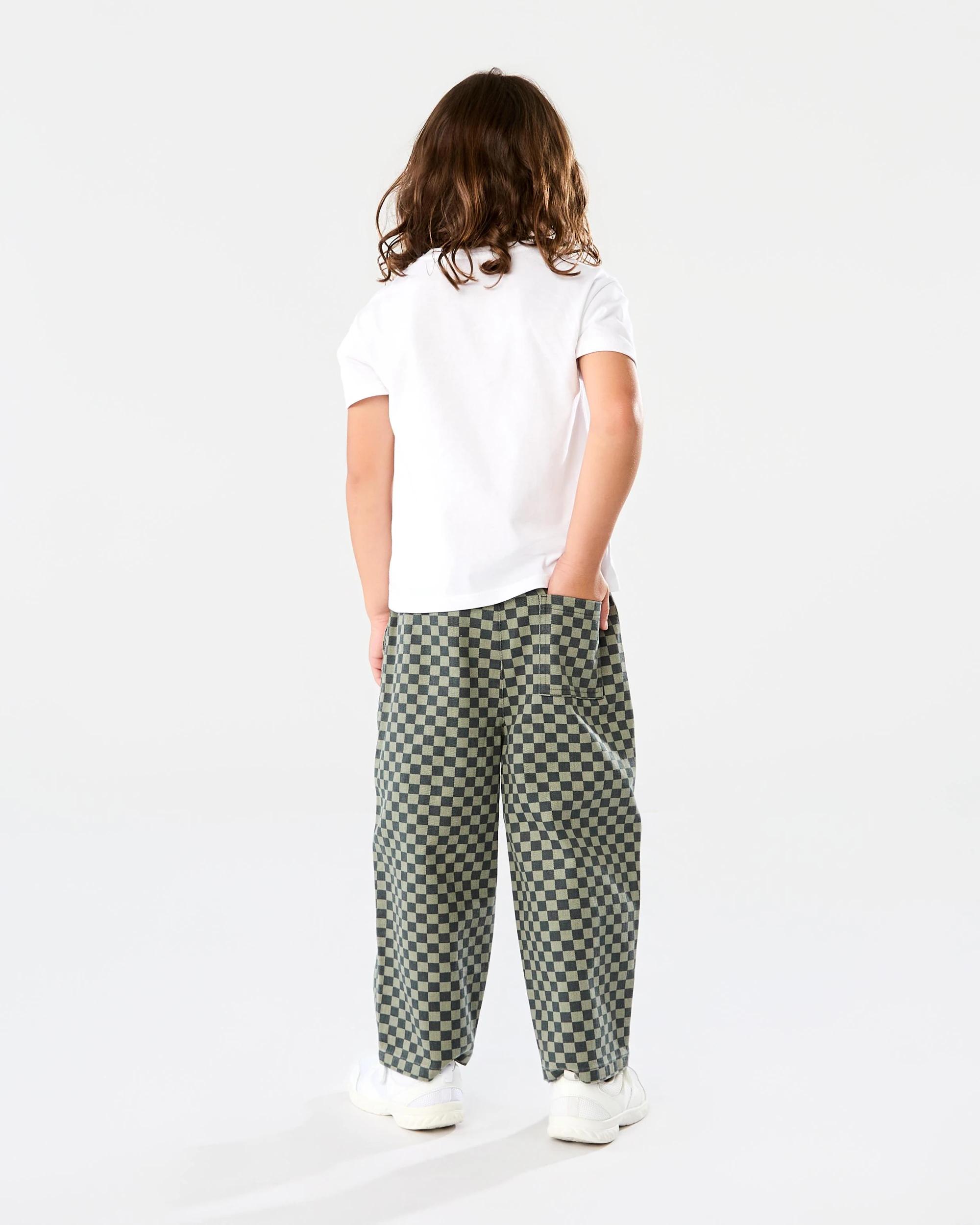 8 Printed Checkerboard Pants Grn Check, 8 of 8