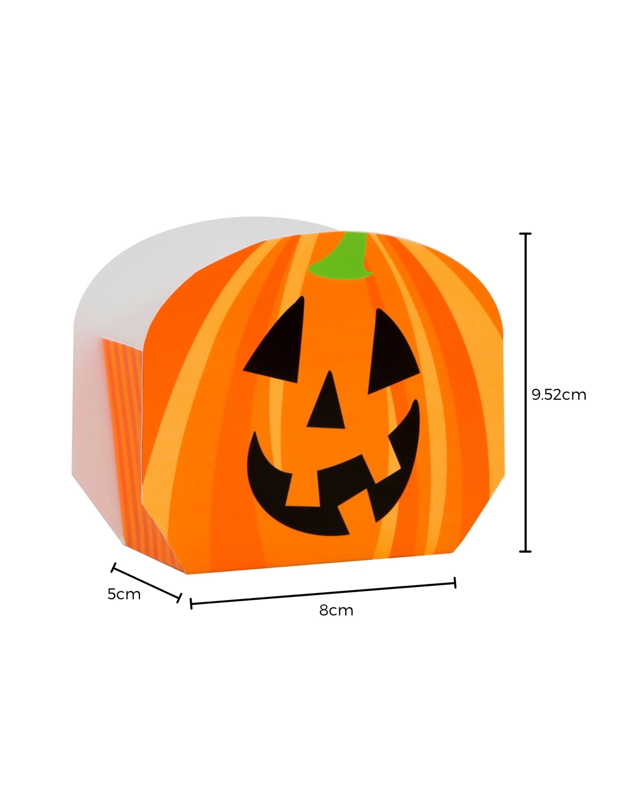 3 Unique Pumpkin Favour Boxes Pack of 8 - Orange, 3 of 3