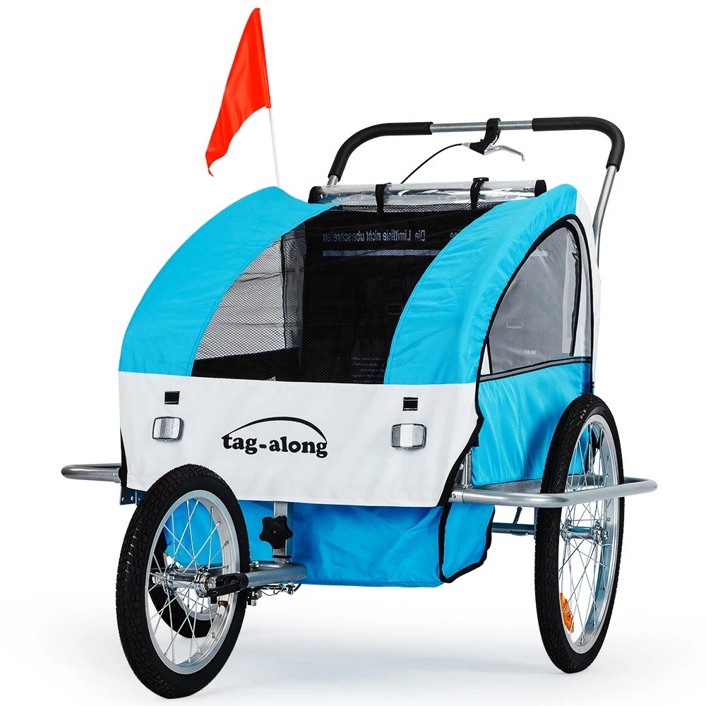 1 Tag-Along Kids Bike Trailer - Blue, 1 of 1