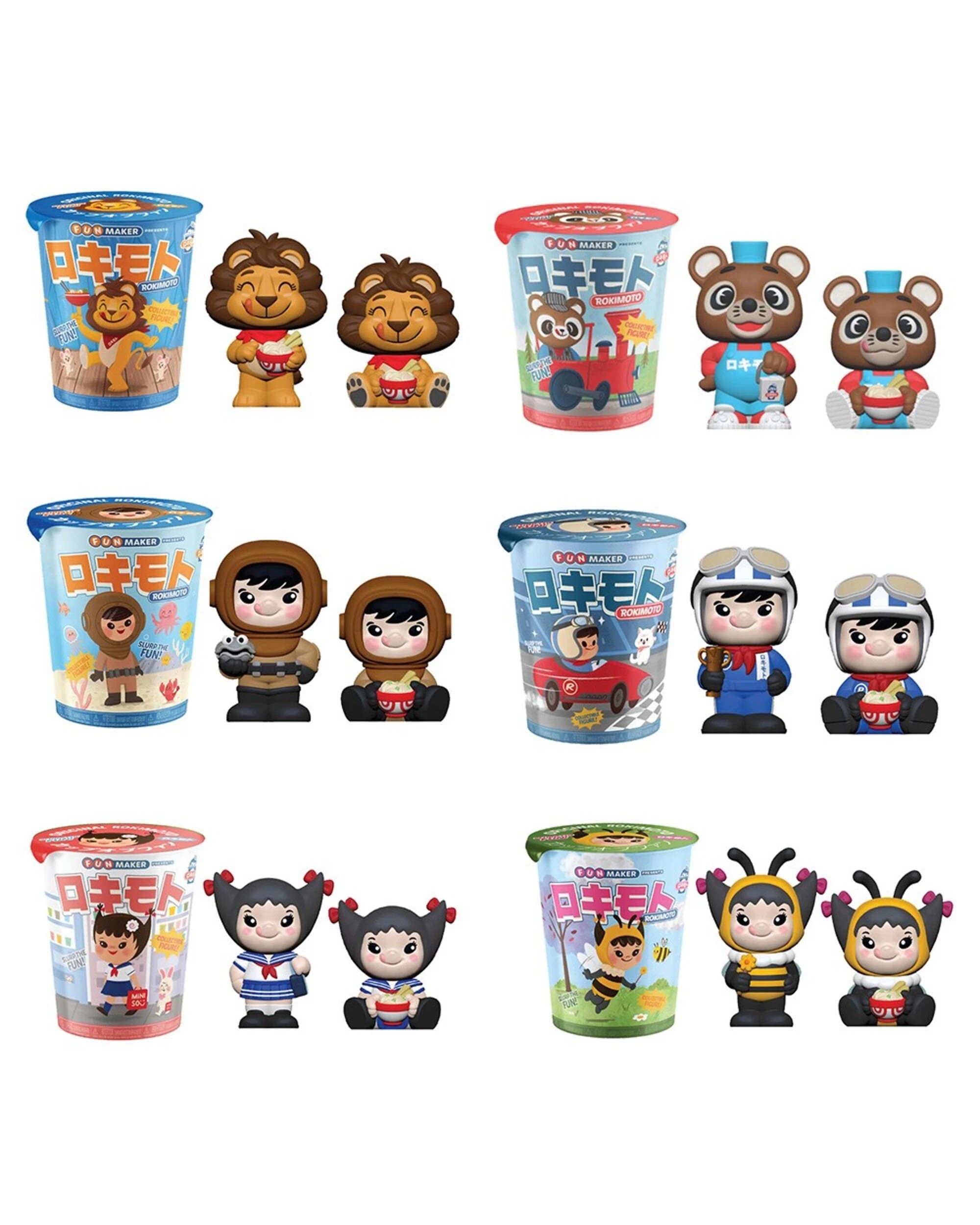 1 Rokimoto Cup of Fun Series 2 Blind Box Figure (Single Box), 1 of 5