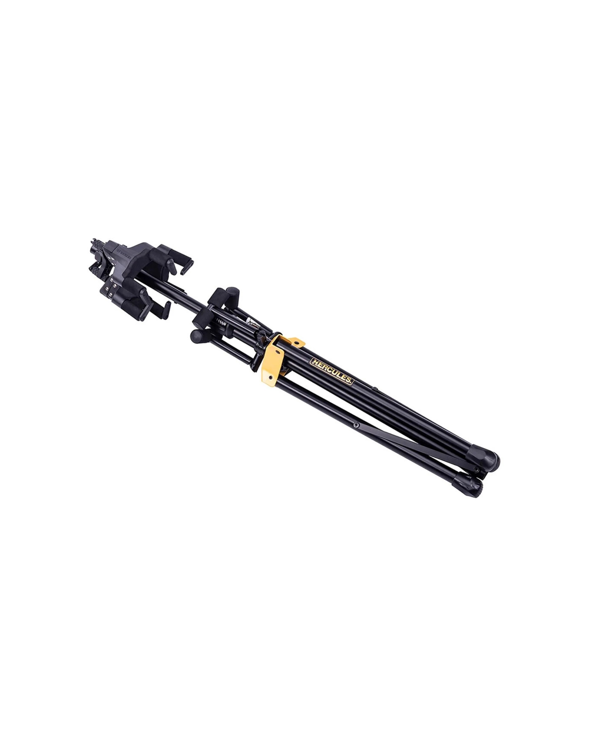 2 Hercules Triple Guitar Stand Holder Floor Rack AGS Auto Grip With Rest - Black, 2 of 2
