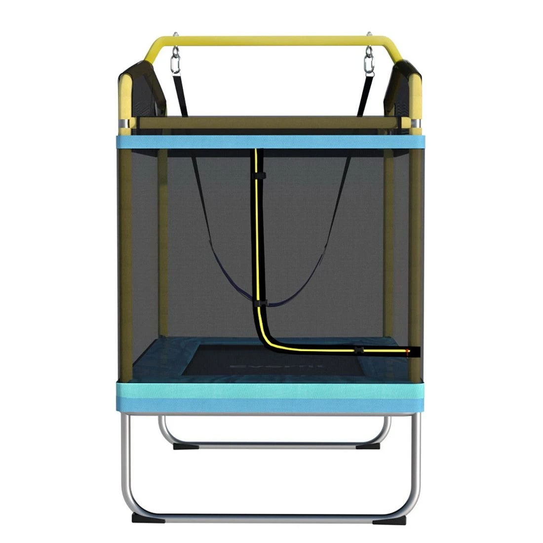 3 Everfit 6FT Trampoline for Kids w/ Enclosure Safety Net Swing Rectangle - Multi, 3 of 7