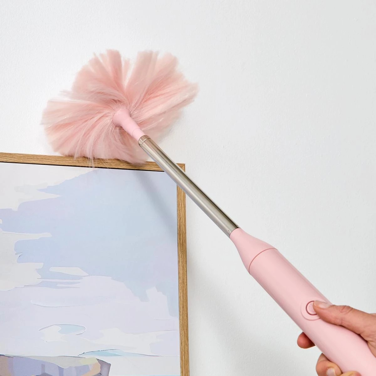 2 Extendable Electric Duster - Pink, 2 of 10