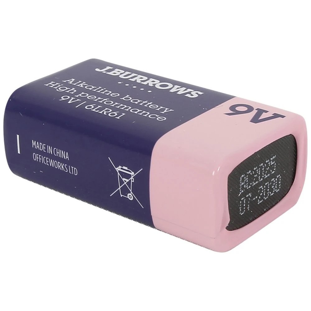5 J.Burrows 9V Batteries 3 Pack, 5 of 6