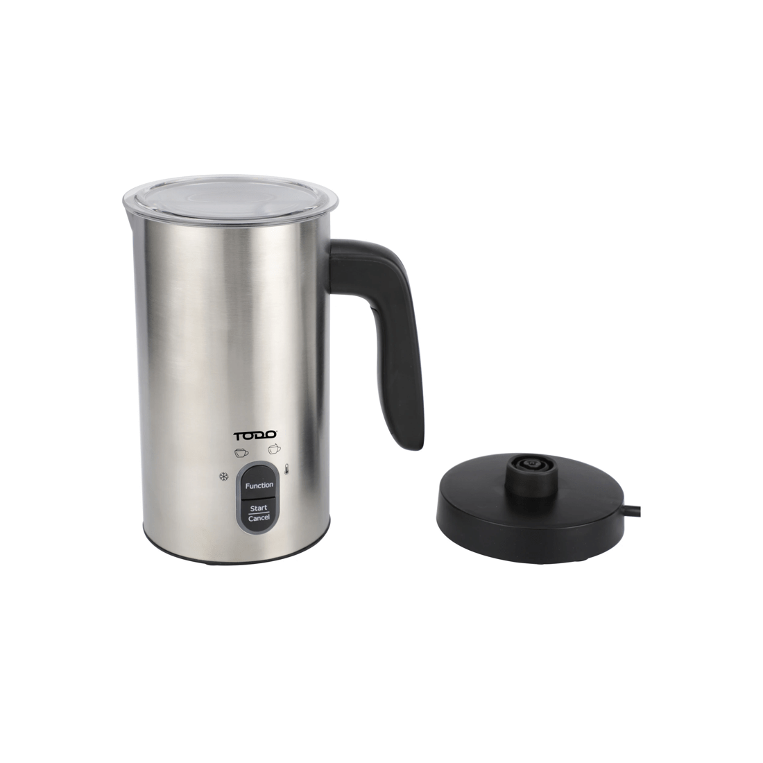 2 TODO Milk Frother Hot and Cold Stainless Steel Coffee Milk Foam Maker 500W, 2 of 5