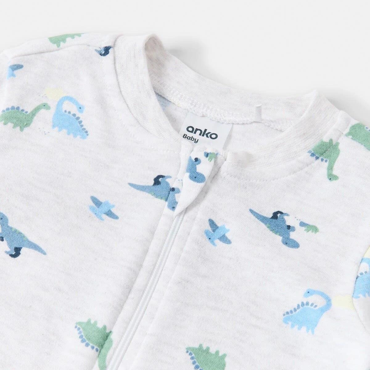 8 3 Pack Coveralls Blu Dino, 8 of 8