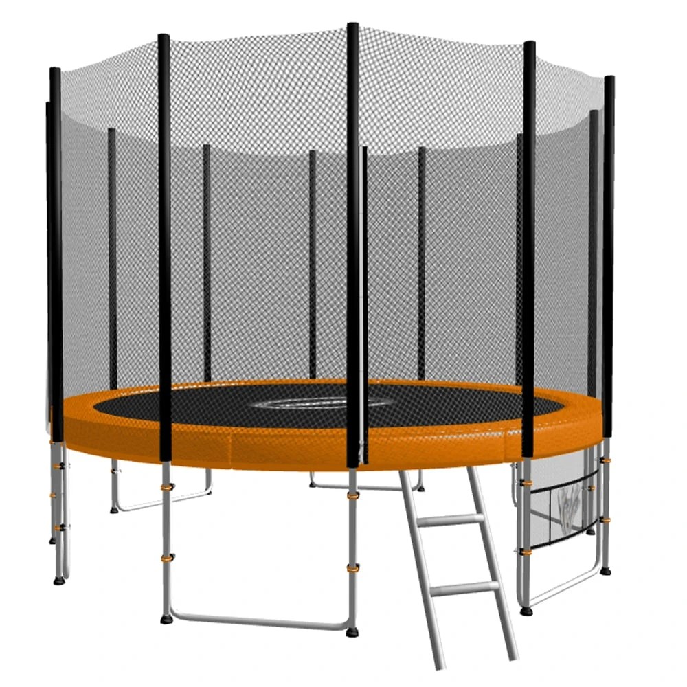 1 Kahuna Blizzard 10 ft Trampoline with Net - Orange, 1 of 10