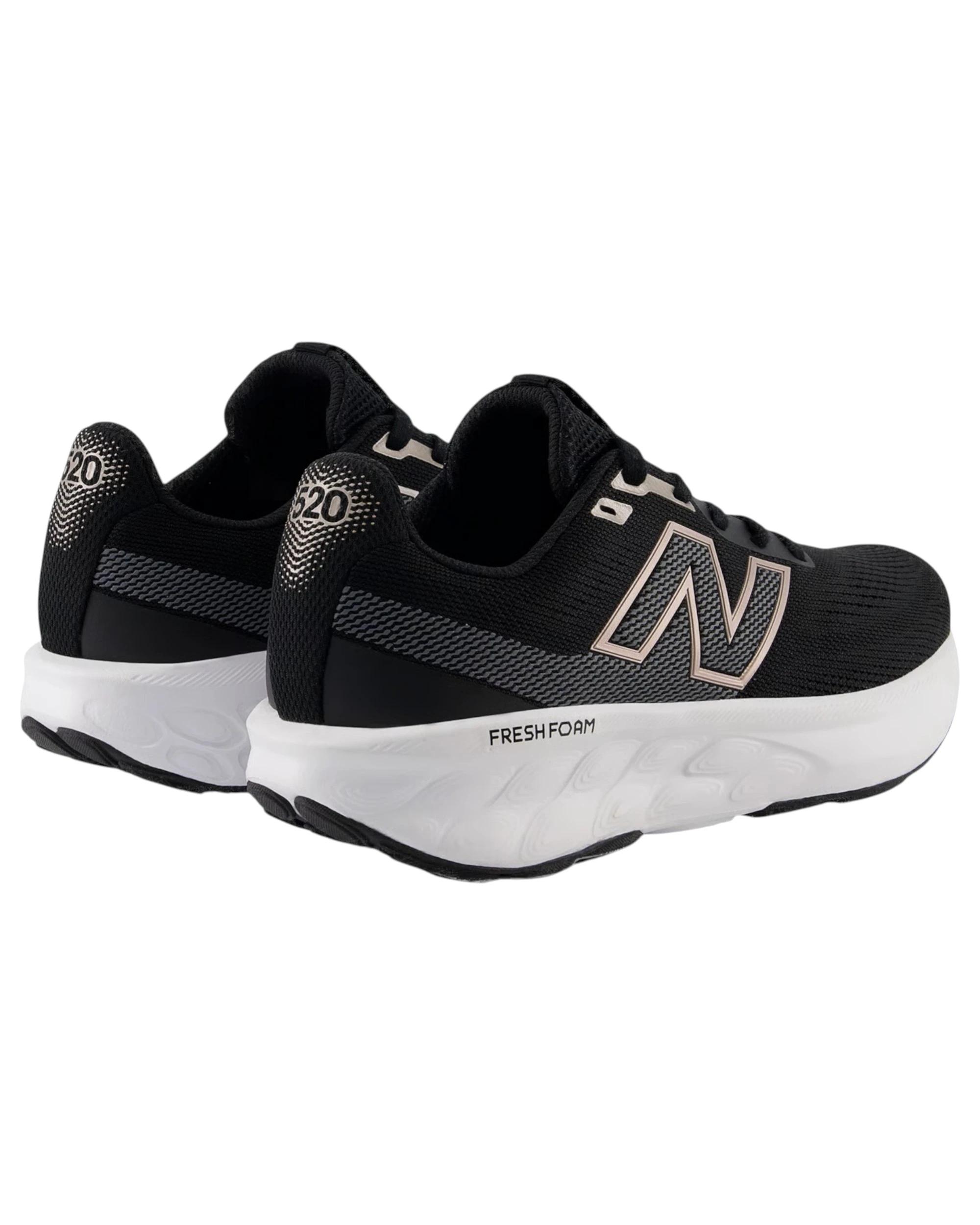 5 New Balance Mens Fresh Foam 520 v9 Athletic Running Shoes BLACK/WHITE, 5 of 5