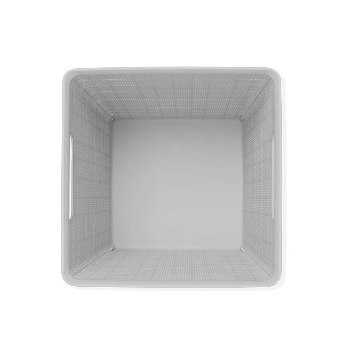 7 15.5L Square Linen Weave Basket - Grey, 7 of 7