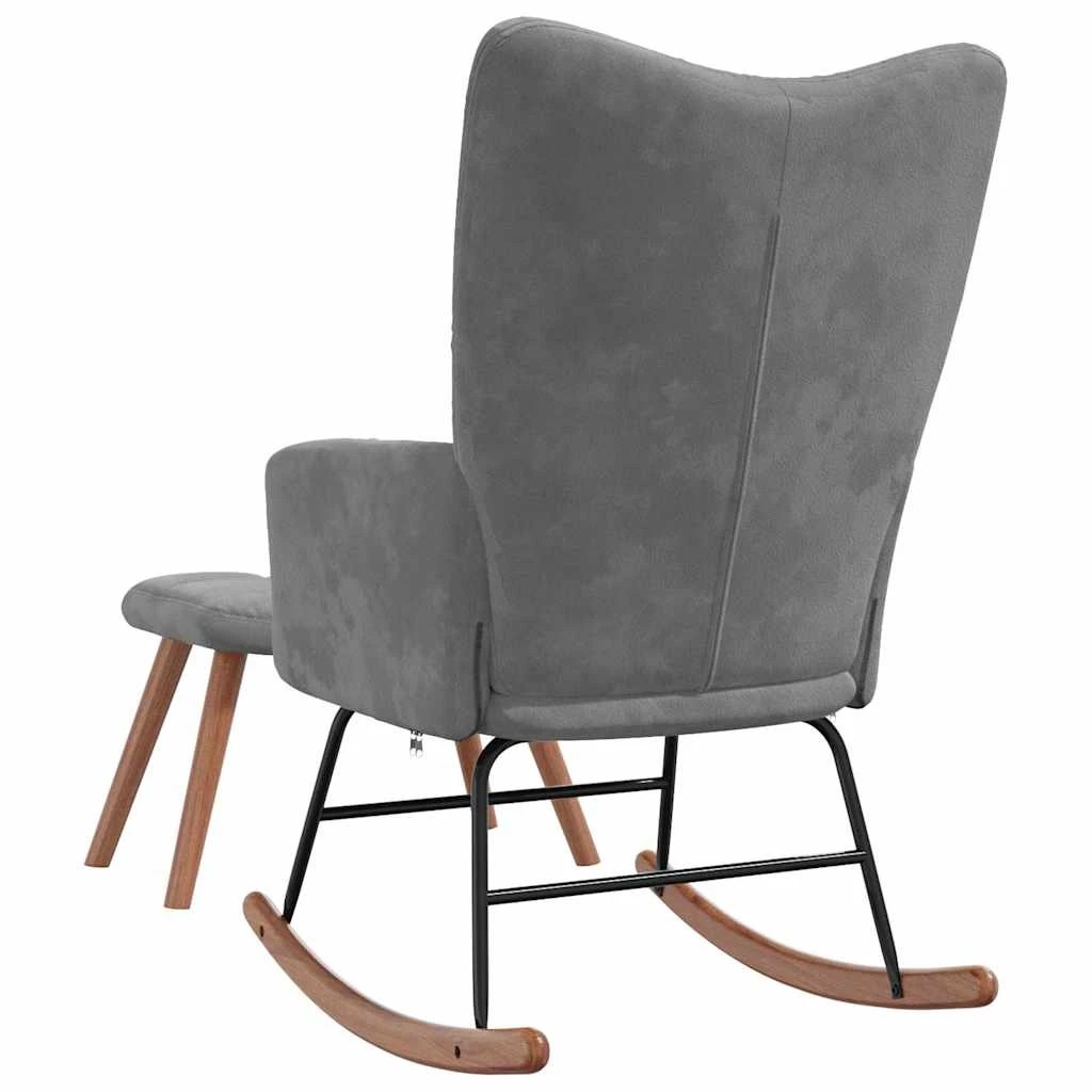 9 vidaXL Rocking chair Rocking - Grey, 9 of 9