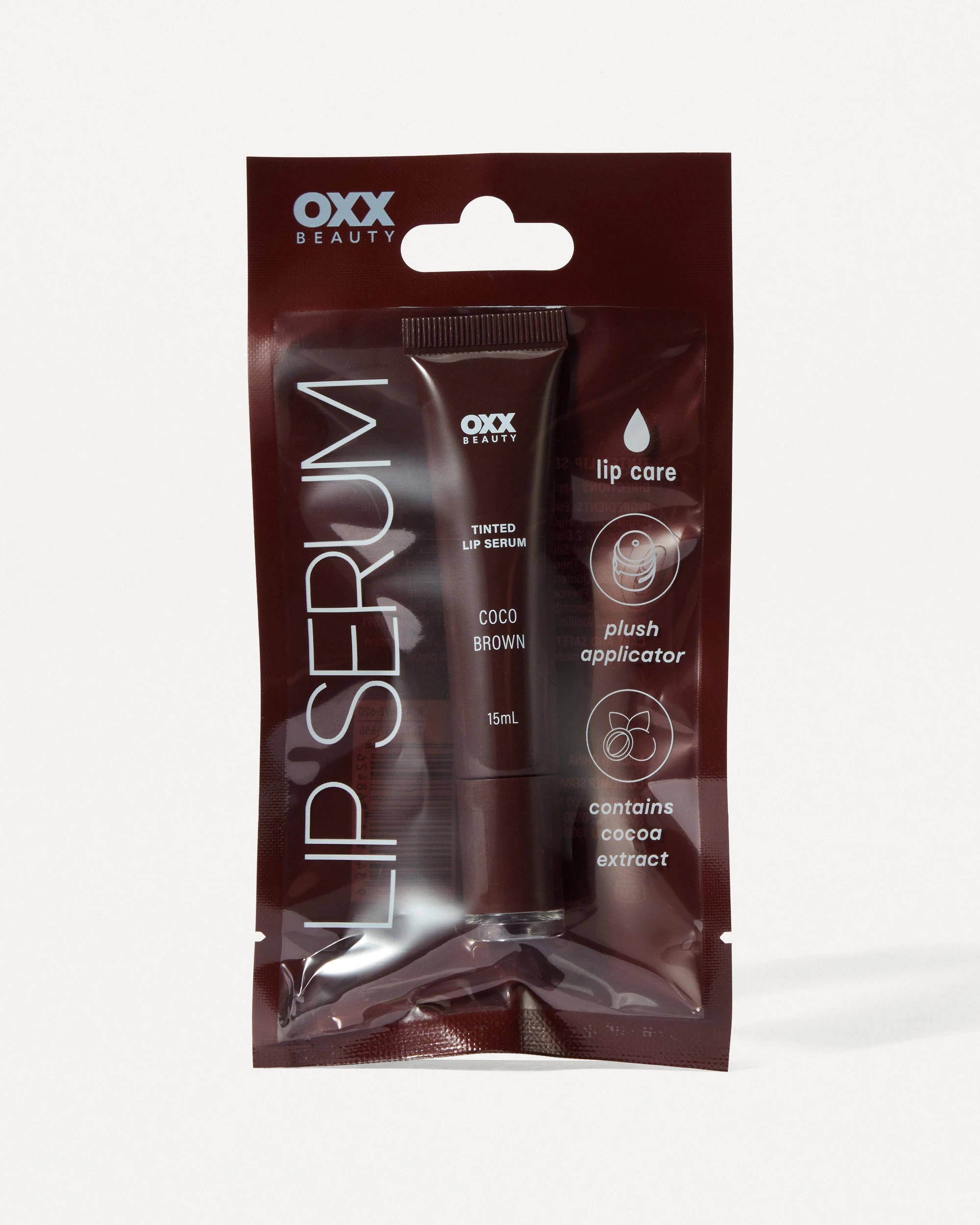 4 OXX Beauty Lip Care Tinted Lip Serum 15ml - Coco Brown, 4 of 5