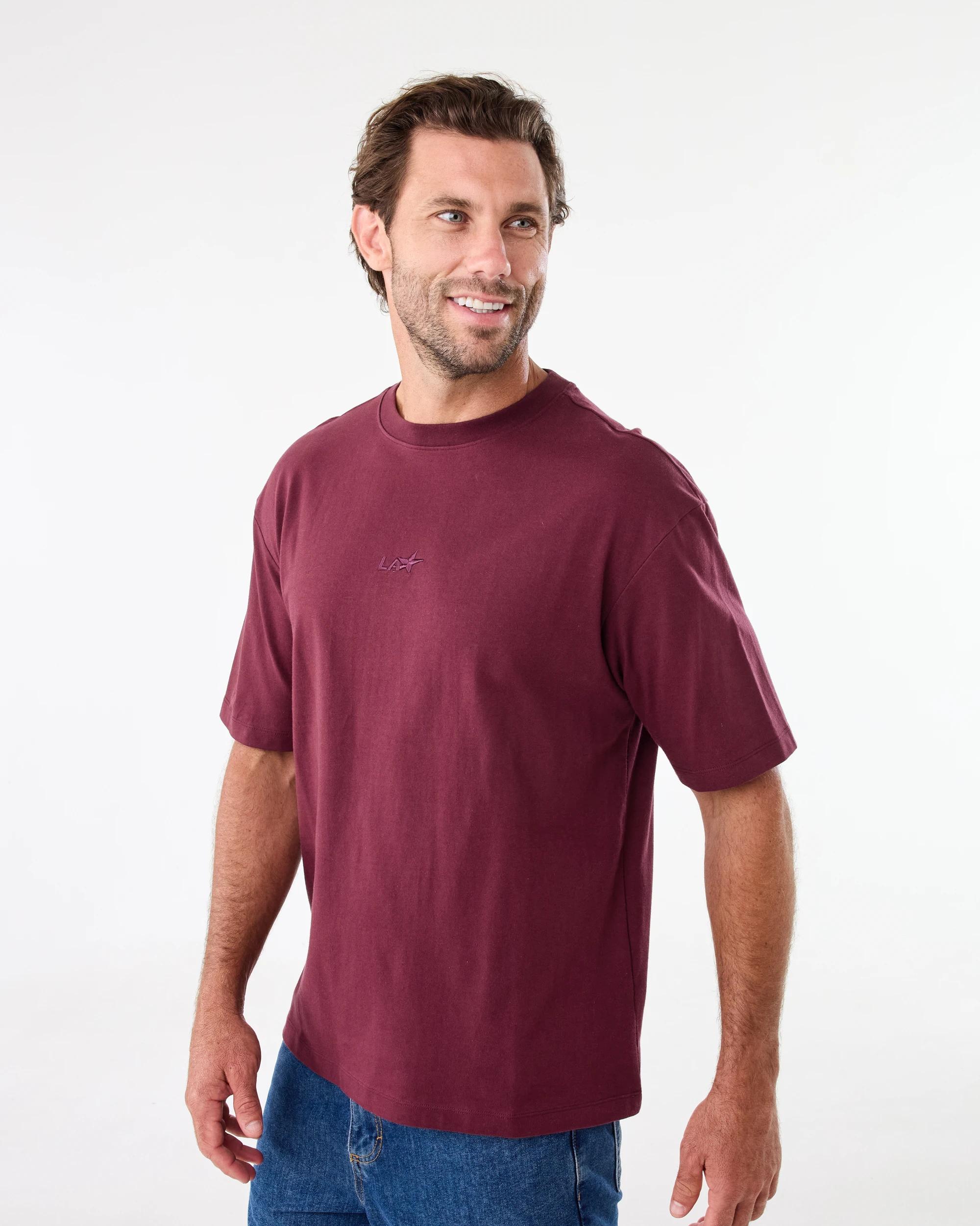 2 Oversized Heavyweight T-shirt Red Royale, 2 of 6