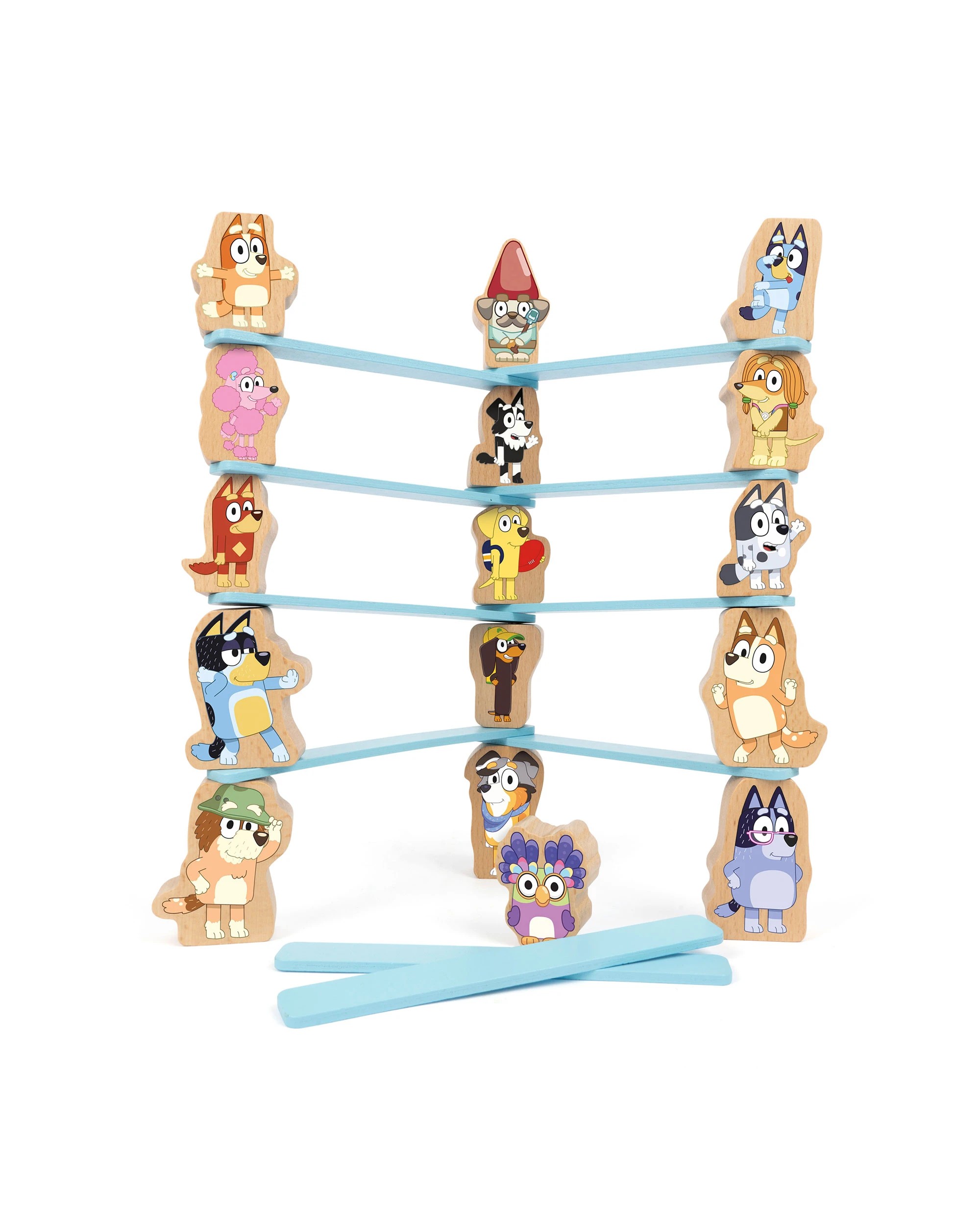 2 Bluey - Wooden Stacking Game (27 Pieces), Activity Toy, Suitable for Ages 3+ - Multi, 2 of 2