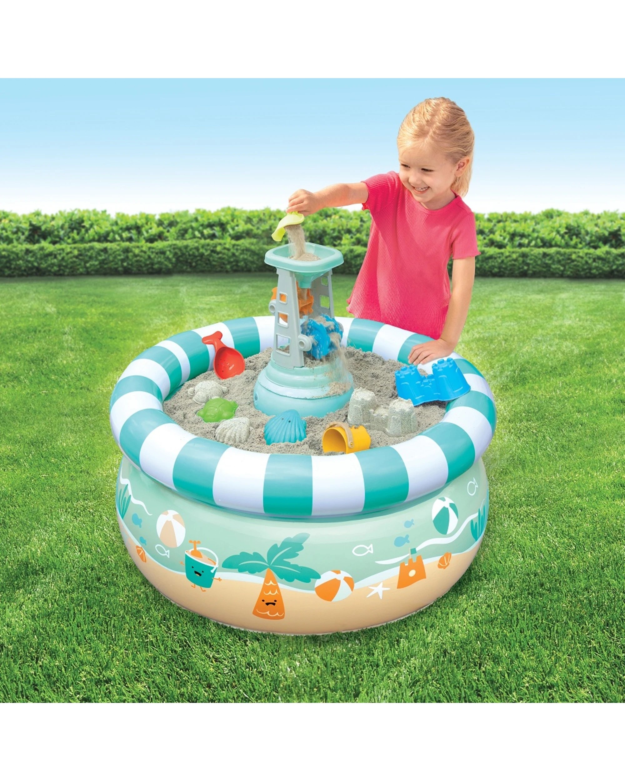 3 Go Play Splash & Sand Activity Table Inflatable 2-in-1 Sand and Water Play - Multi, 3 of 5
