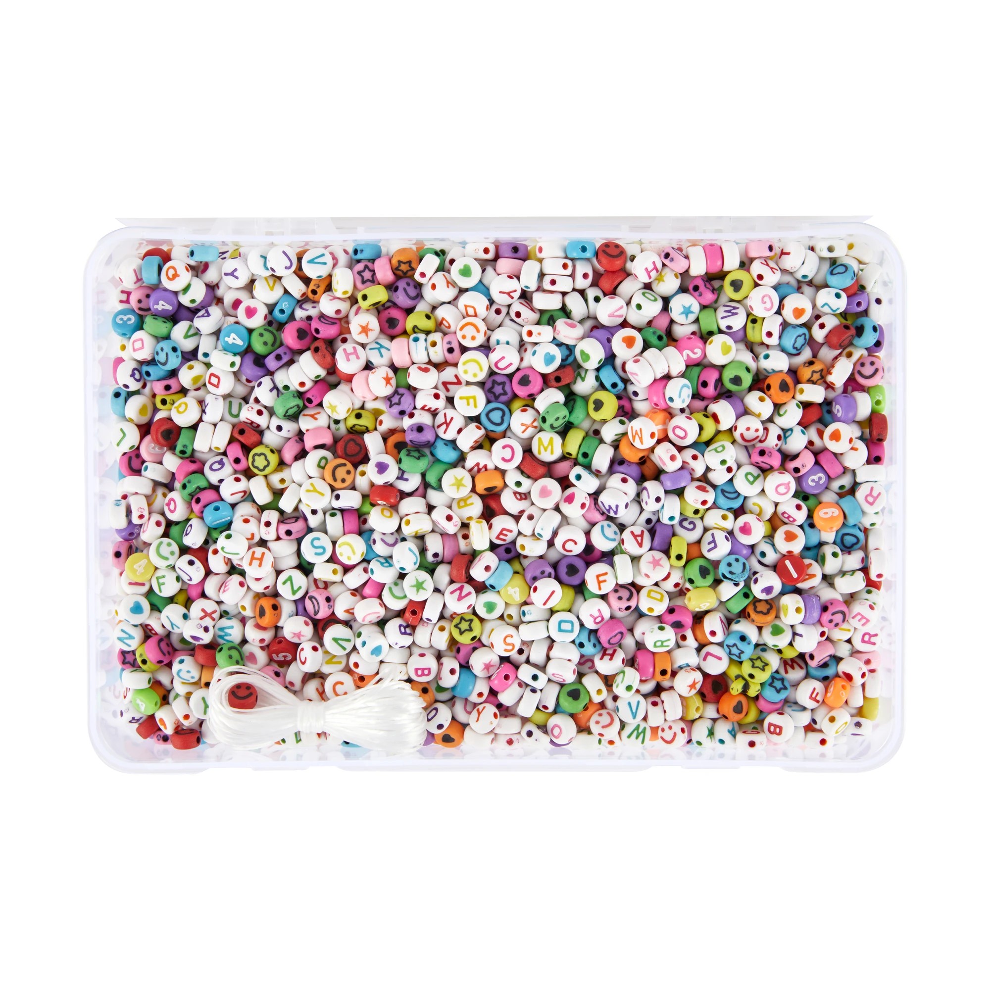 2 Assorted Shape and Alphabet Beads Set - Brights, 2 of 2