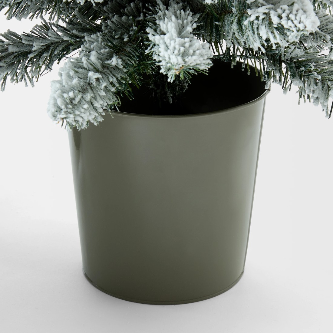 7 Set of 3 Snowy Prelit Potted Christmas Tree, 7 of 7