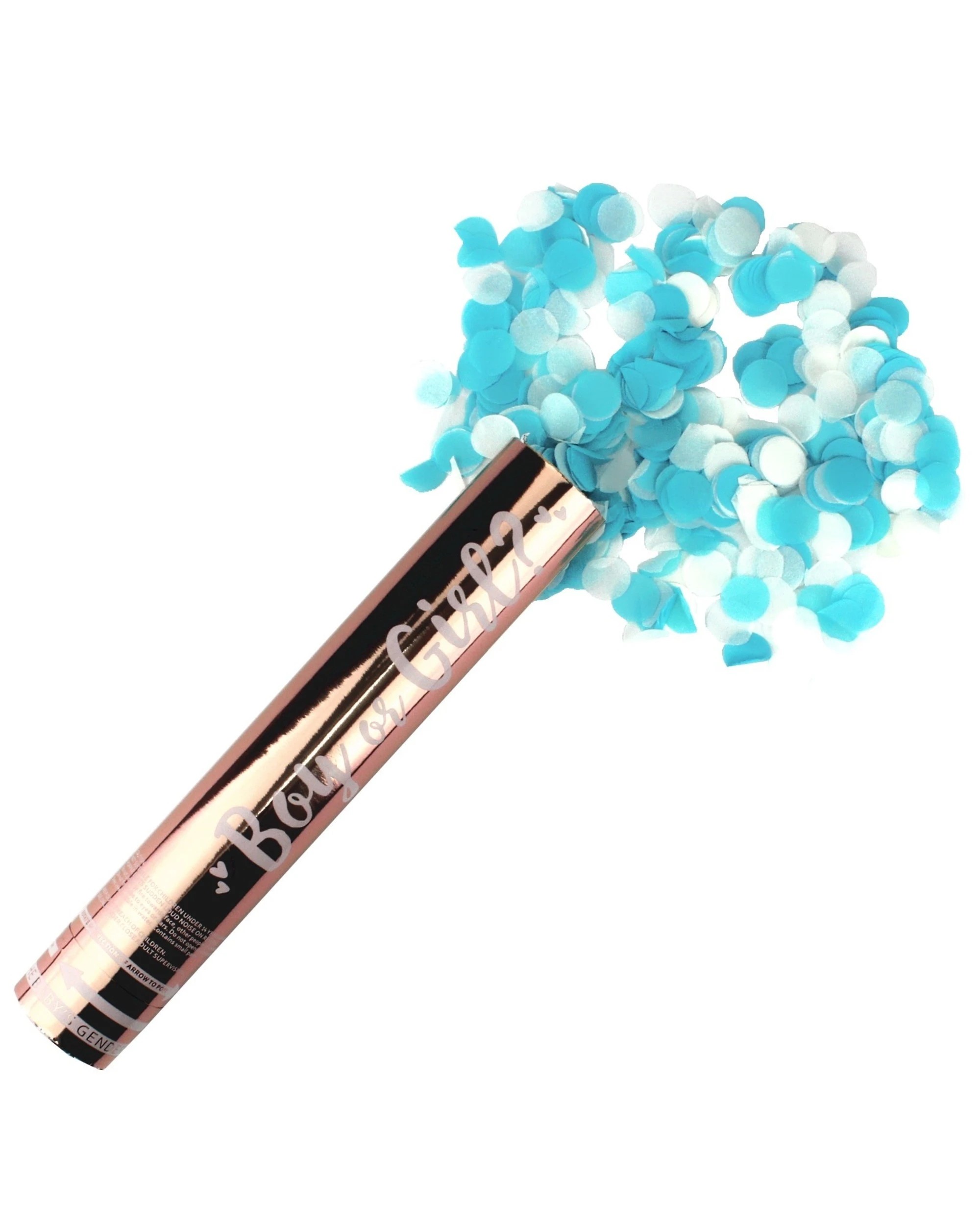 1 Artwrap Gender Reveal Confetti Twist Popper - Blue - Blue, 1 of 1