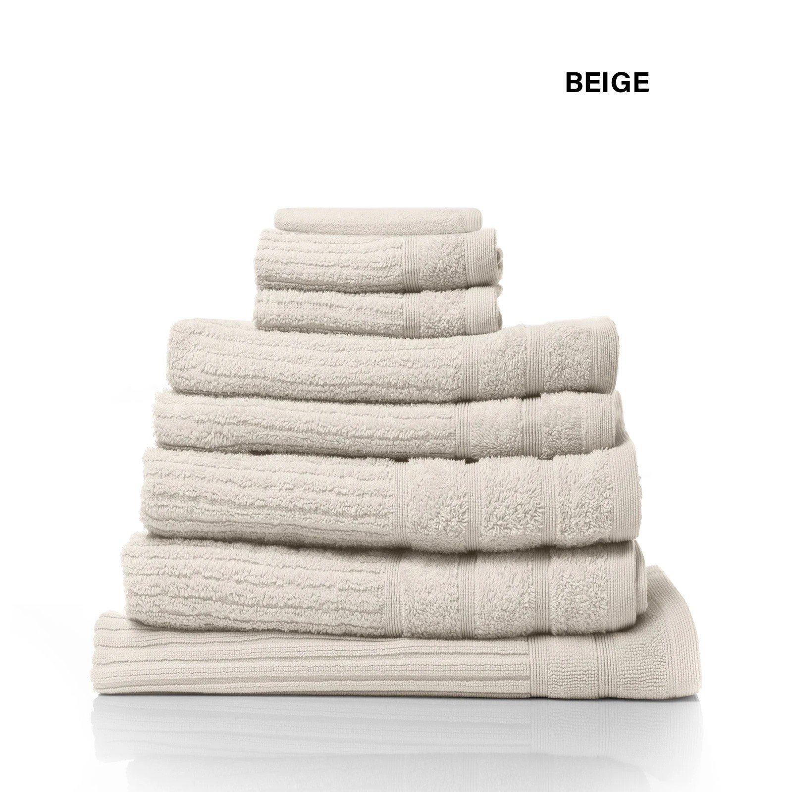 4 Royal Comfort Eden 600GSM 100% Cotton Luxury Bath Towel Set 8 Piece - Beige, 4 of 6