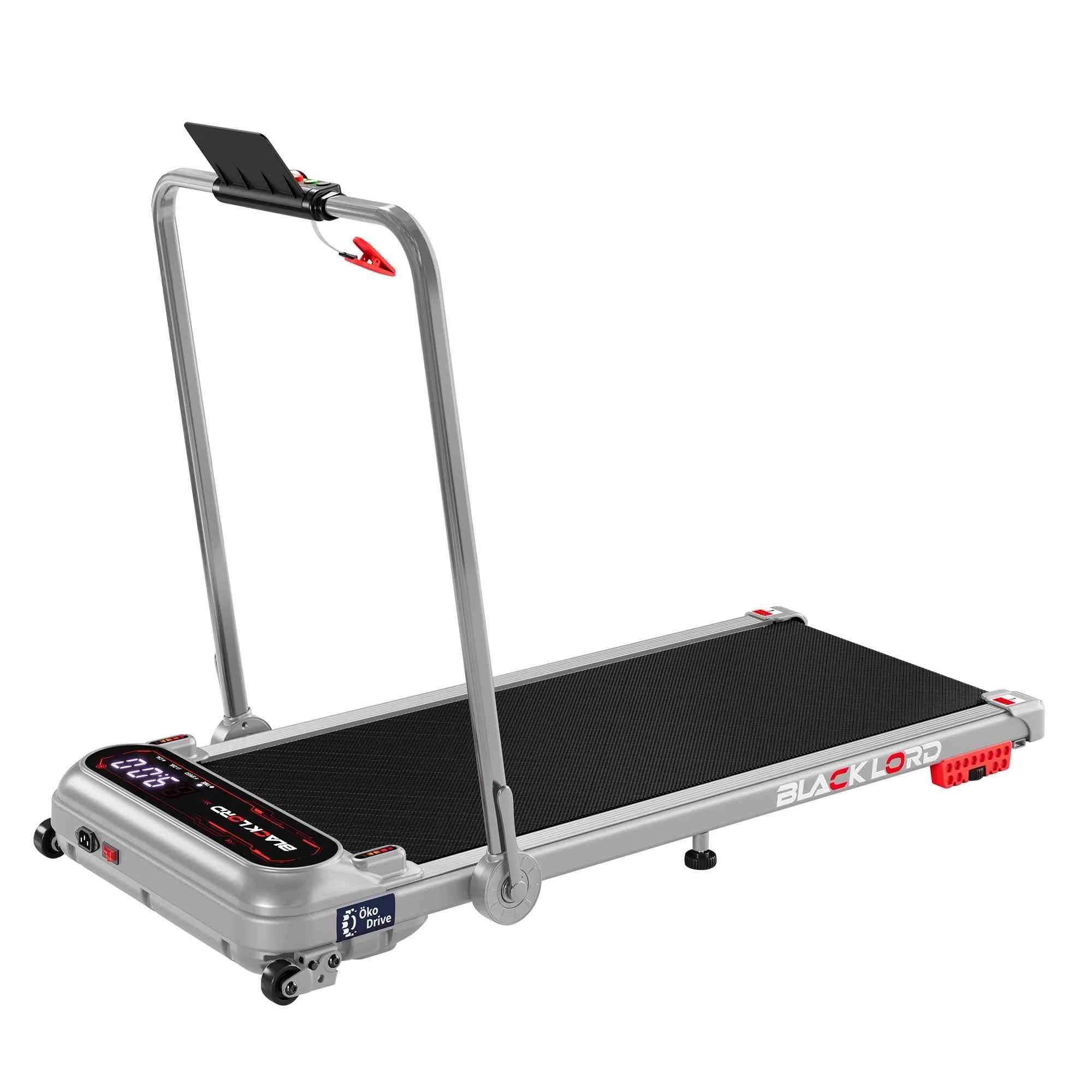 1 Black Lord Treadmill Electric Walking Pad Incline Shock Absorbers Foldable - Silver, 1 of 10