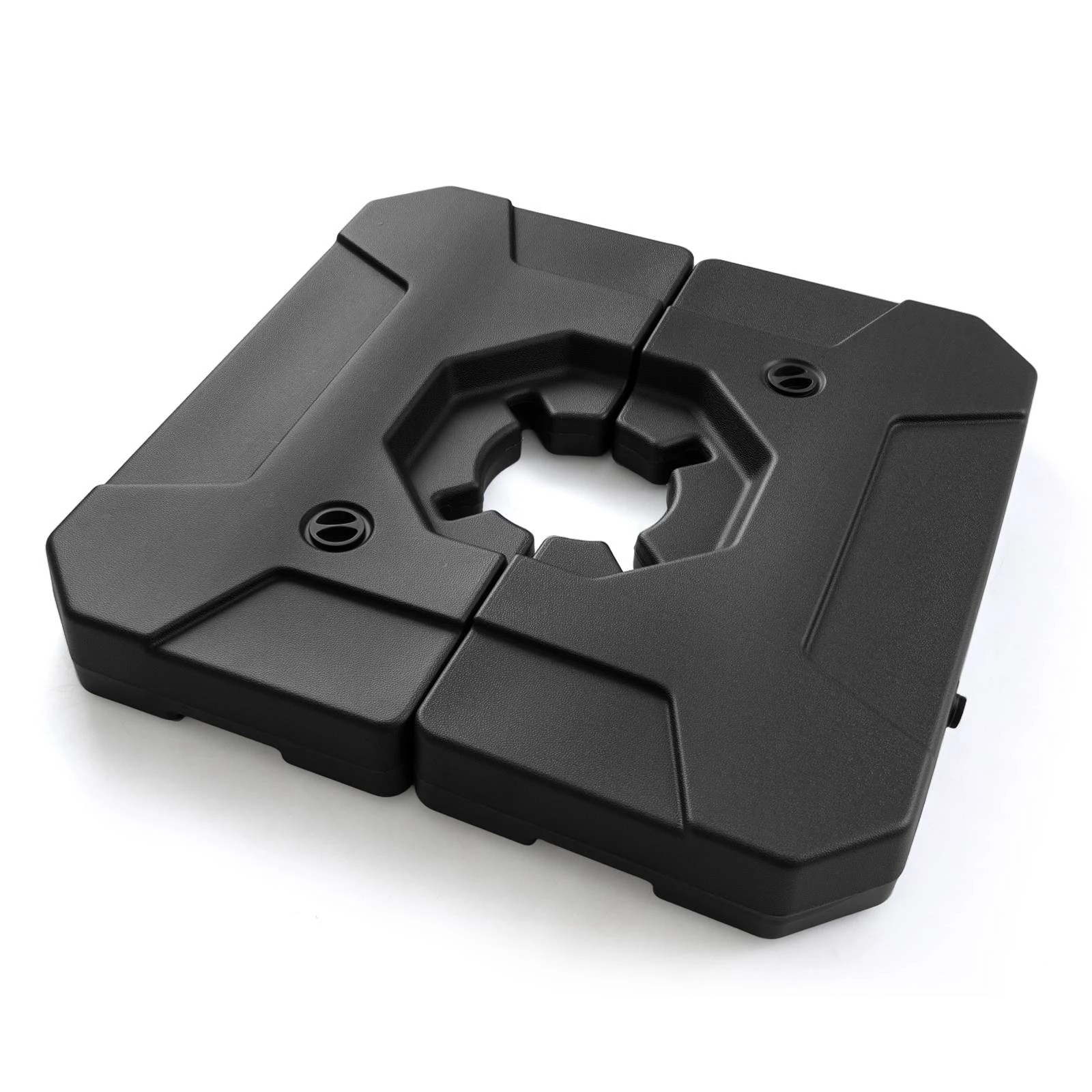 1 Costway 124KG Cantilever Patio Umbrella Base Stand Holder - Black, 1 of 1