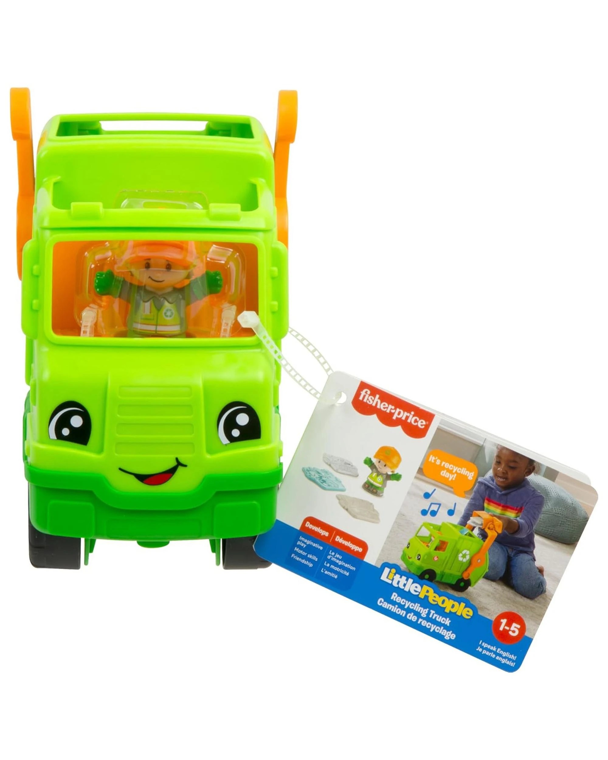 2 Fisher-Price Little People Recycling Truck, 2 of 4