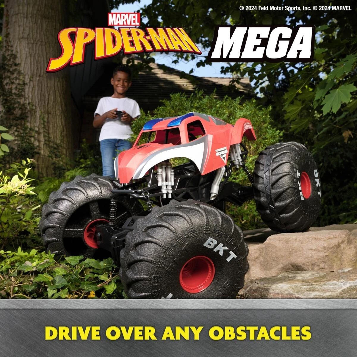 4 Monster Jam Marvel Spider-Man Mega 1:6 Scale RC Monster Truck, 4 of 8