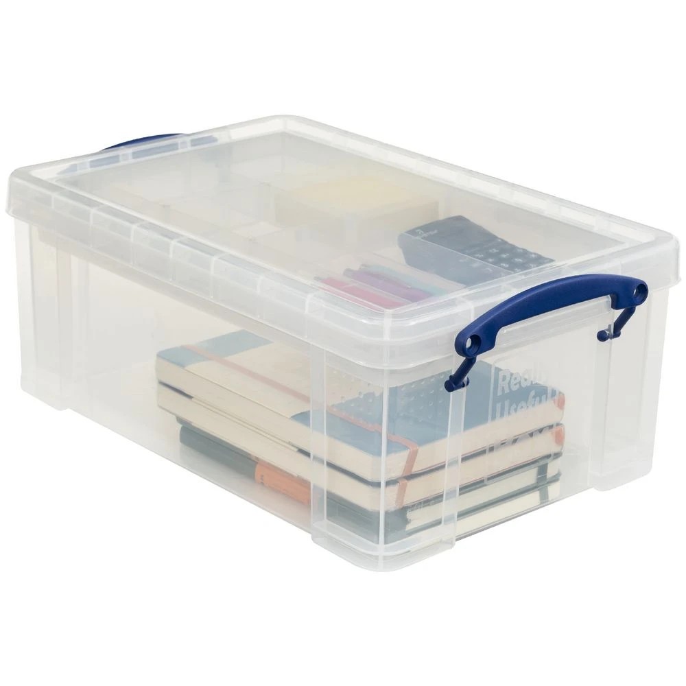 4 Really Useful Box 9L and Tray Clear, 4 of 8