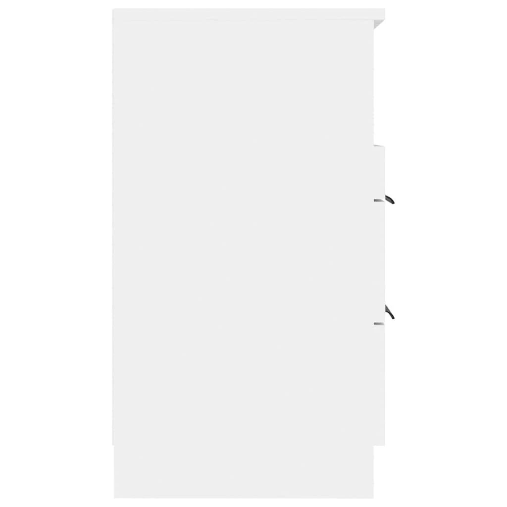 6 vidaXL Bedside cabinet Ample Storage - White, 6 of 10