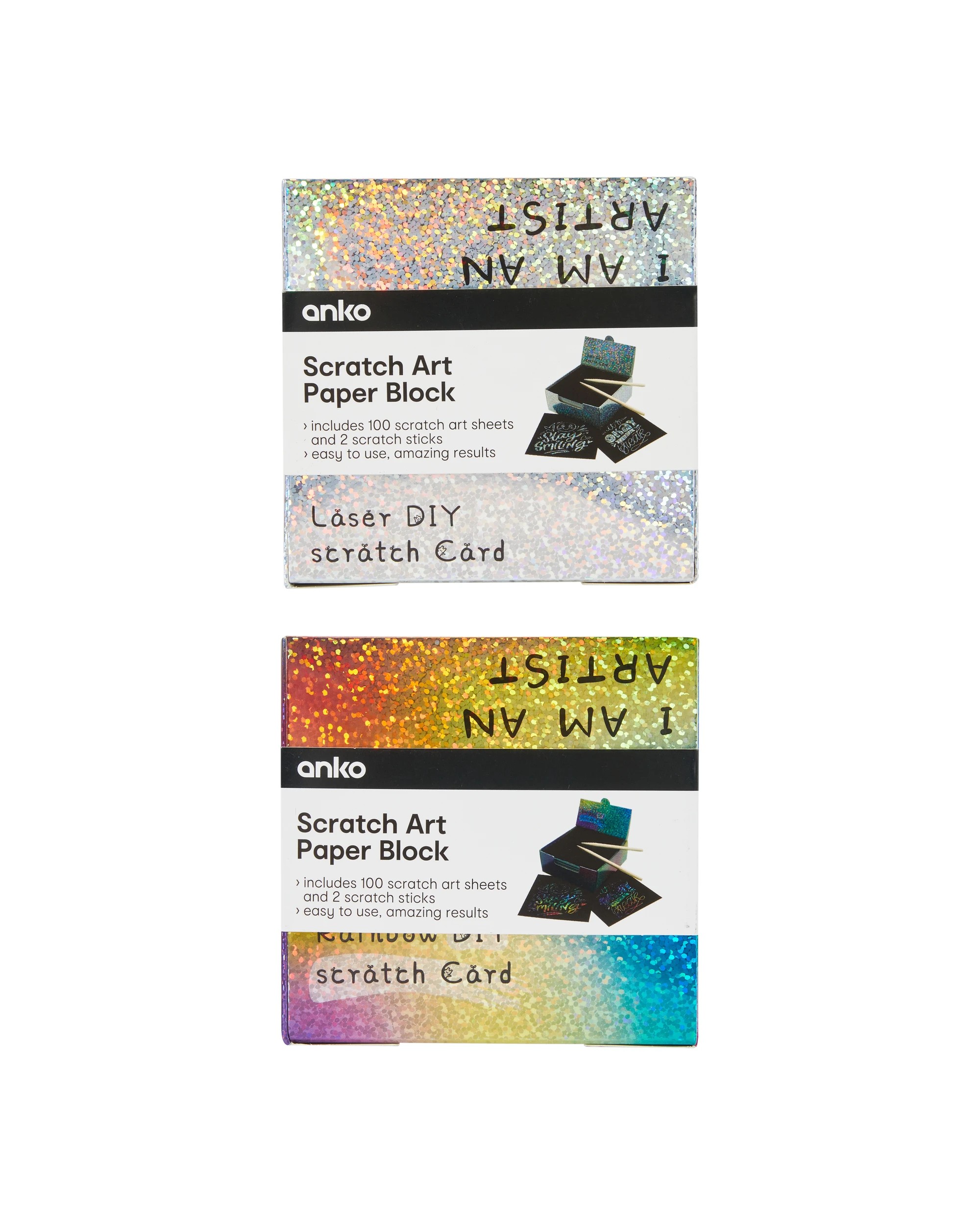 1 Scratch Art Paper Block - Assorted, 1 of 5
