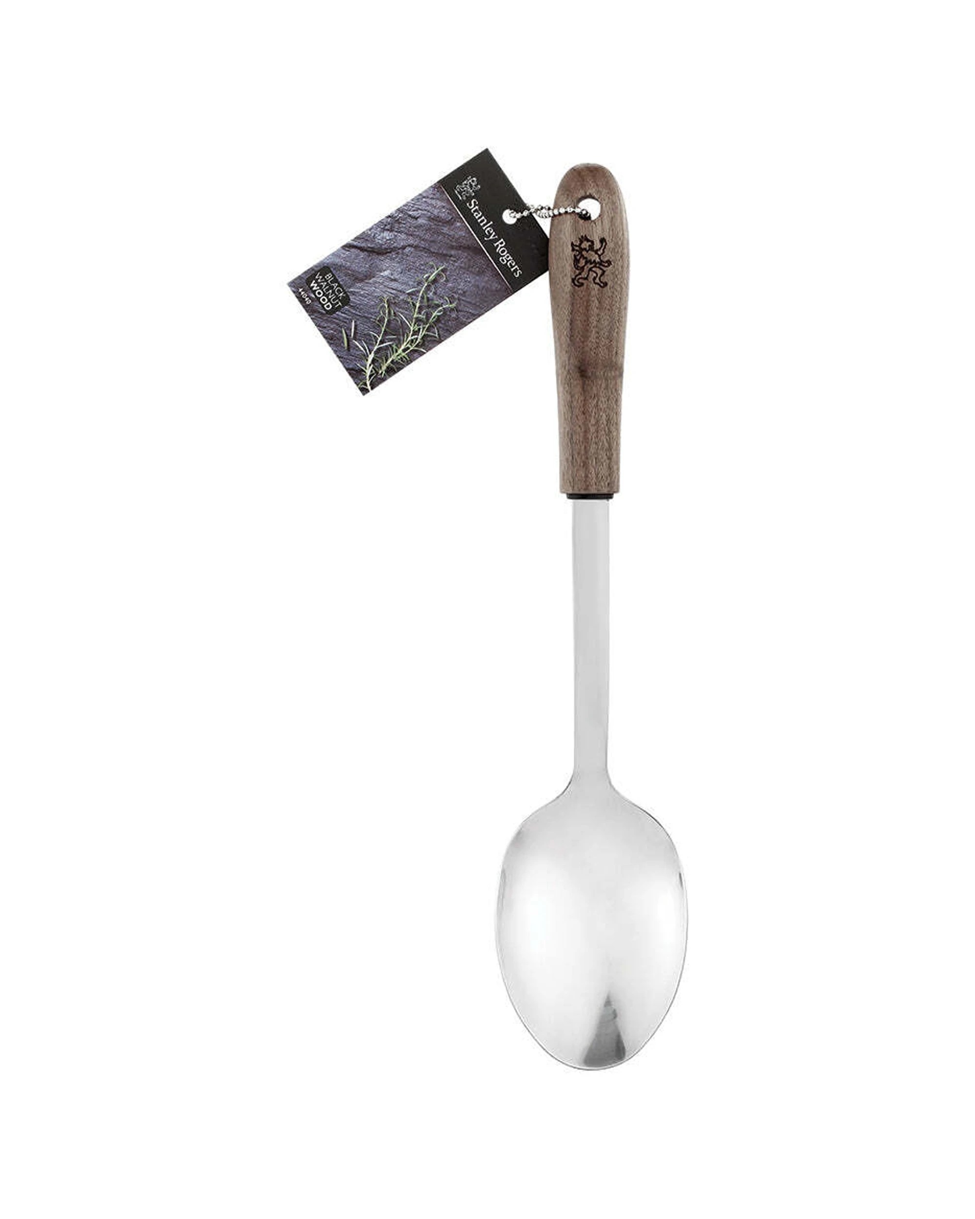 4 Stanley Rogers 2PK Premium Walnut Stainless Steel Solid Cooking Spoon - Natural, 4 of 4