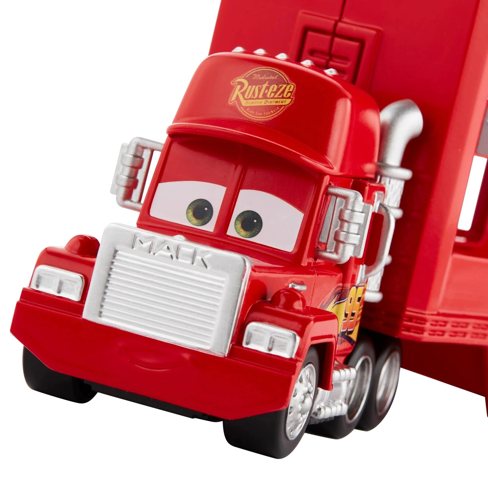 4 Disney Pixar Cars Mack Mini Racers Hauler - Red, 4 of 5