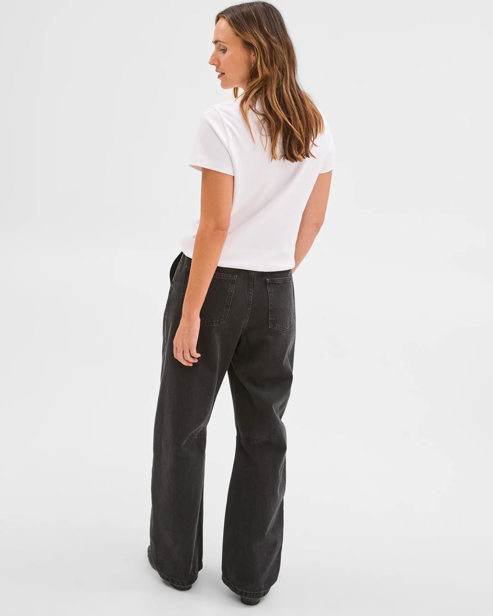 7 Target Denim Cate Relaxed Barrel Denim Jeans CLEAN BLACK, 7 of 8