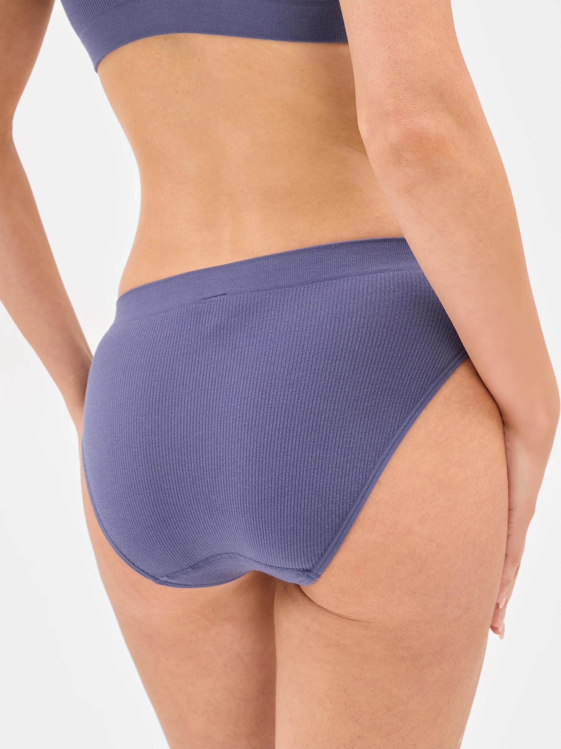 4 Target Woman Womens Bamboo Rib Bikini Briefs NIGHT SHADOW, 4 of 4