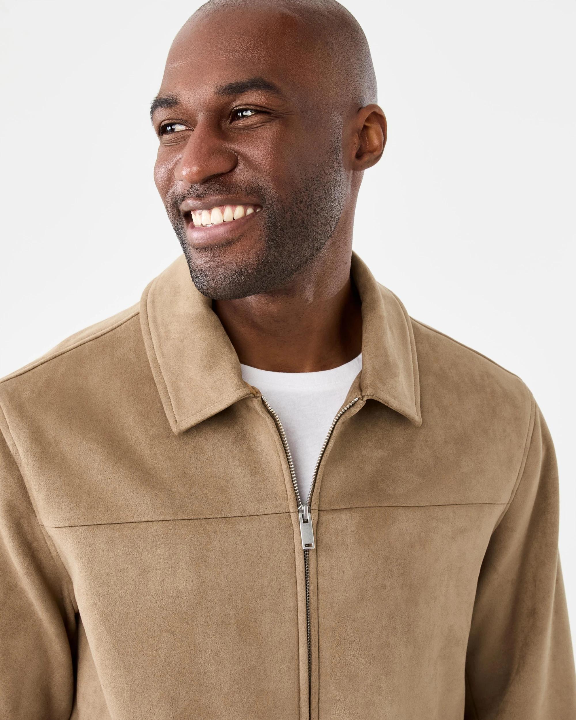 5 Suedette Bomber Jacket Brn Clay, 5 of 10