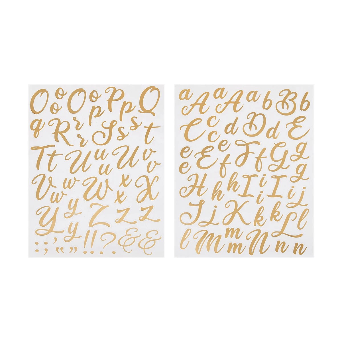 2 Alphabet Stickers - Gold Look, 2 of 6