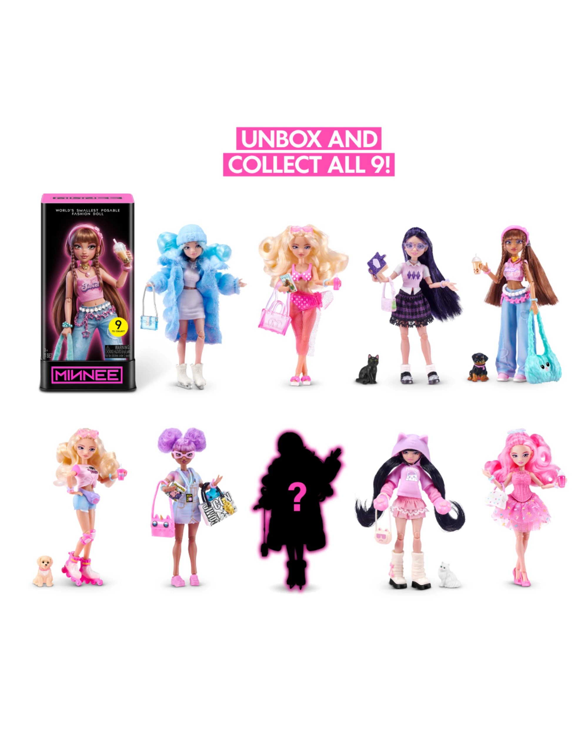 7 Zuru Minnee Fashion Doll Blind Box by Starbox - Assorted - Multi, 7 of 10