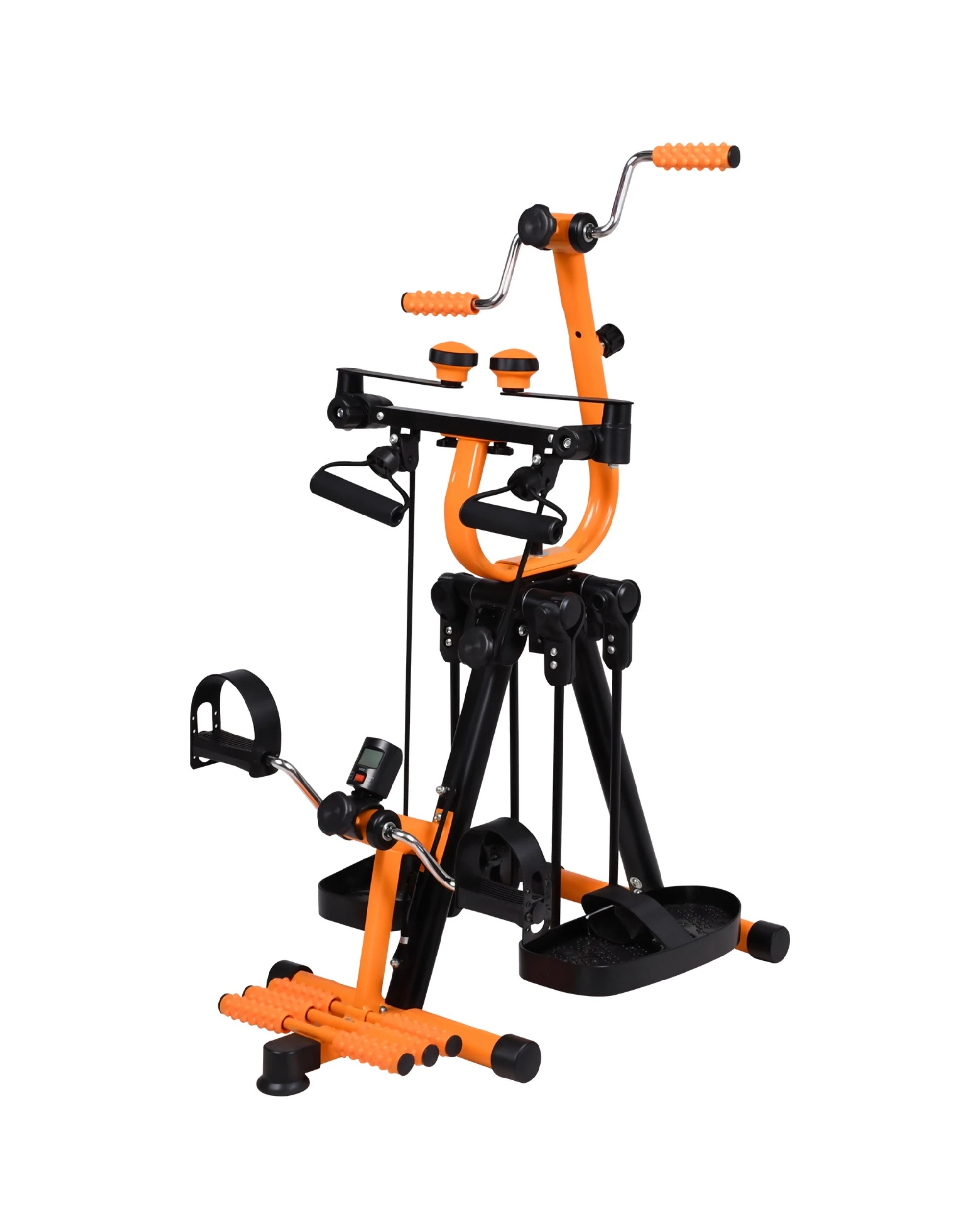 2 Air Walker Exercise Machine with Adjustable Handles & Digital Counter, Low Impact Cardio Glider for Home Gym, 2 of 8