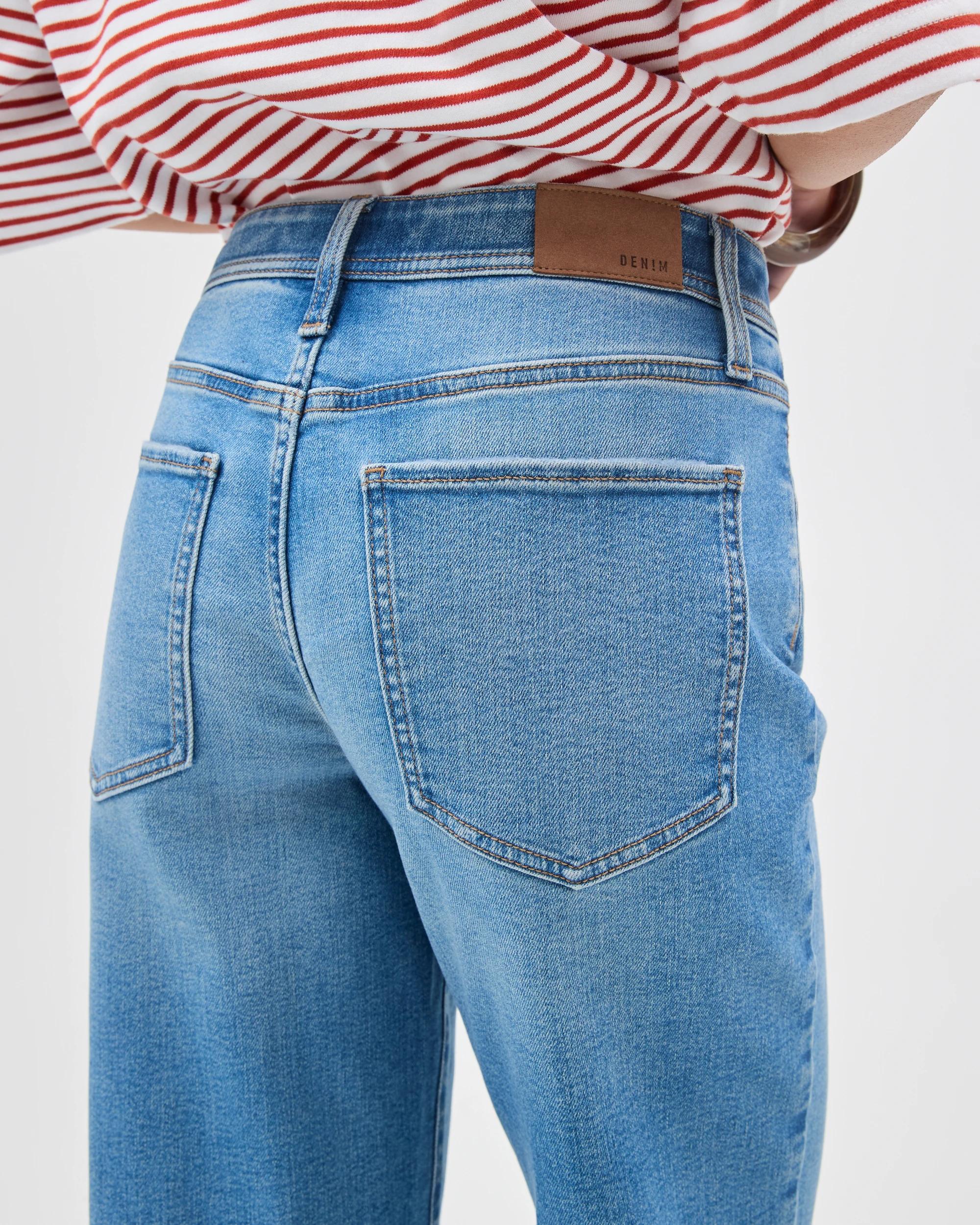 6 Target Denim Tara Slim Fit Straight Leg Cropped Denim Jeans MID WORN INDIGO, 6 of 7