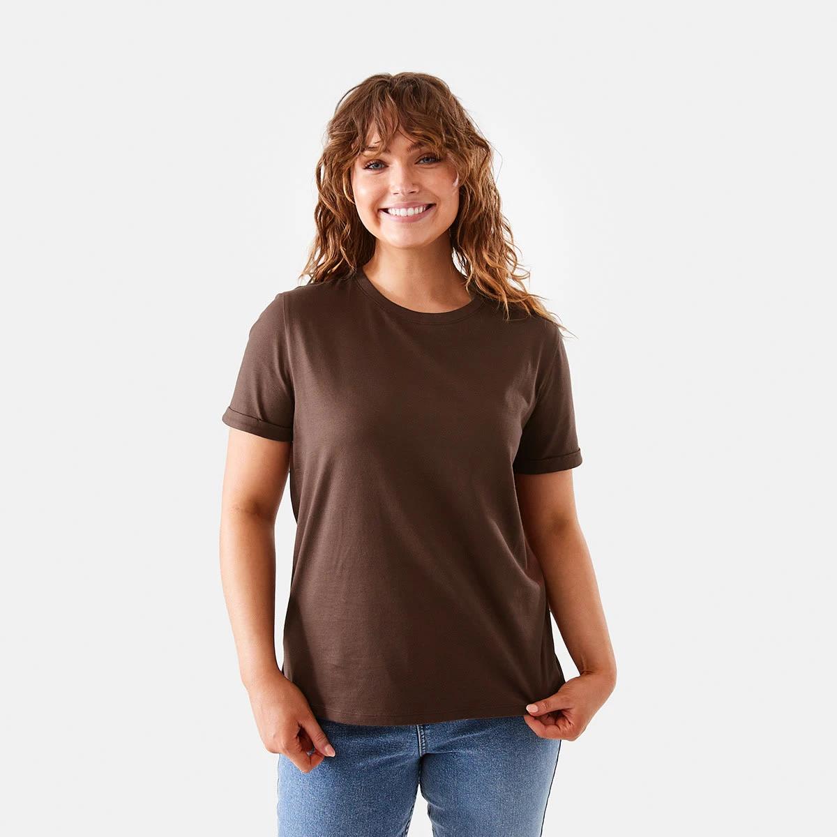 1 Short Sleeve Australian Cotton T-shirt Walnut, 1 of 6