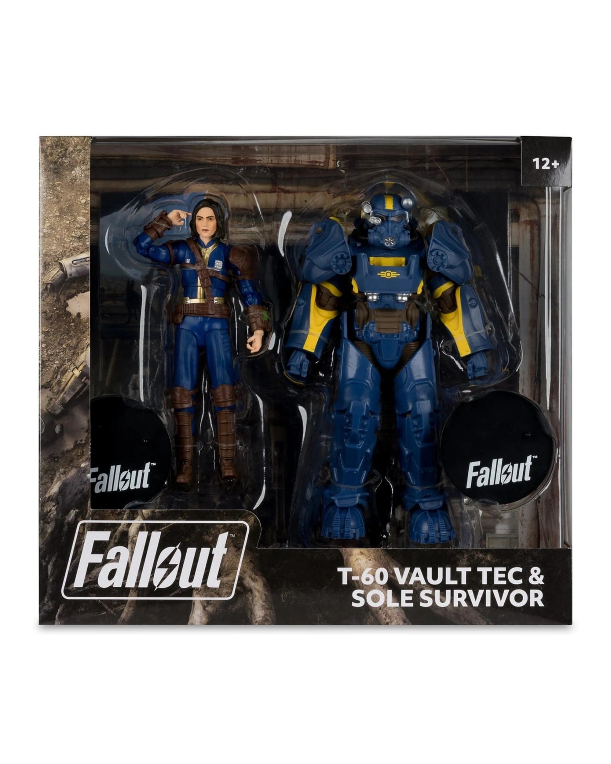 8 Fallout 4 T-60 Vault Tec and Sole Survivor 7 inch Action Figure 2 Pack, 8 of 10