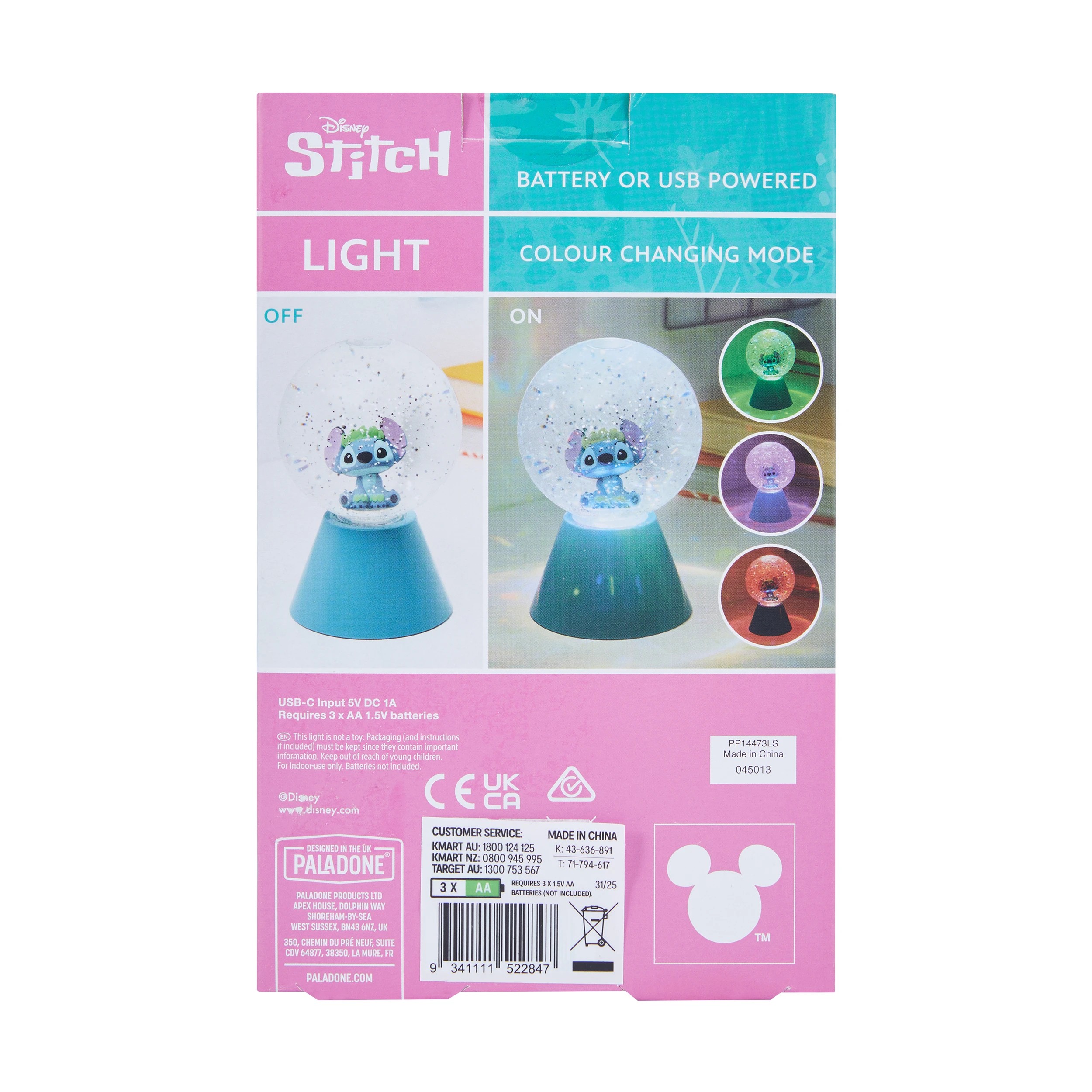 7 Disney Stitch LED Glitter Ball, 7 of 7