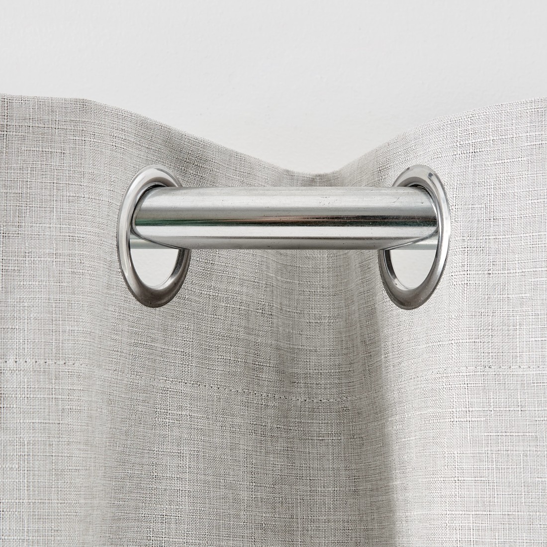 3 Monaco Double Width Eyelet Block Out Curtain - Taupe - 240cm x 213cm, 3 of 5