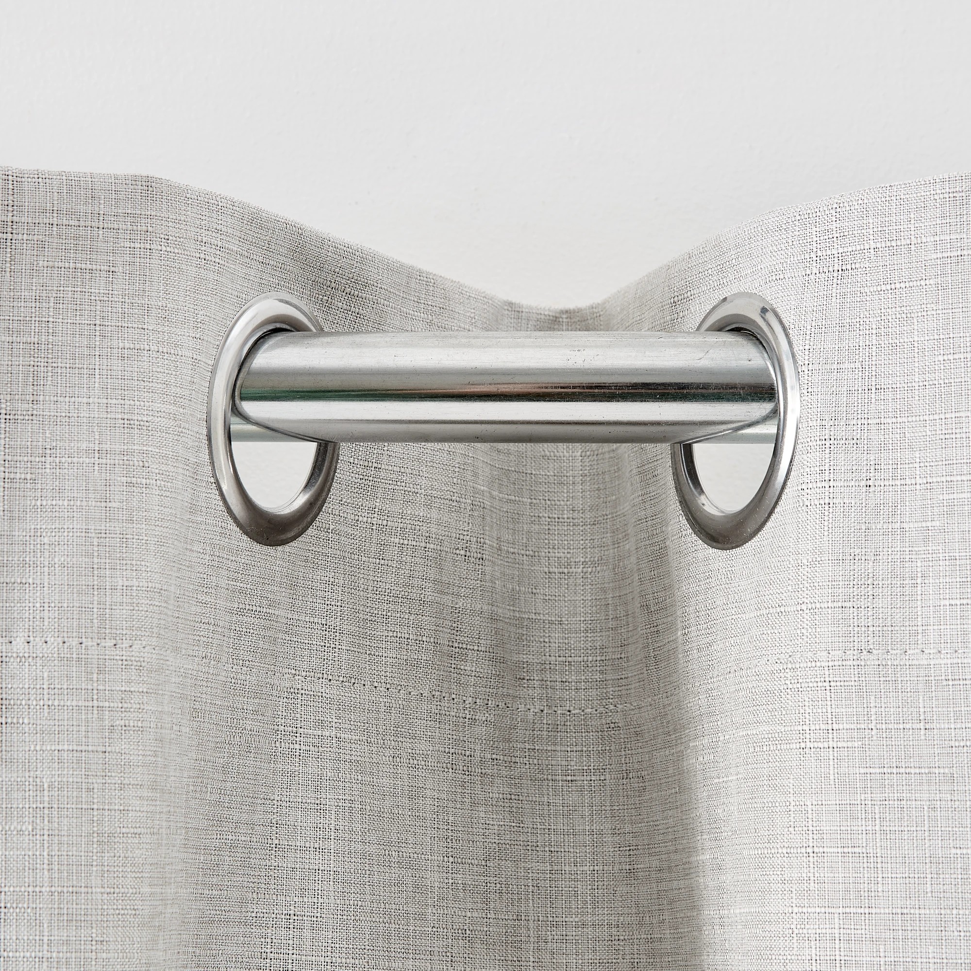 3 Monaco Double Width Eyelet Block Out Curtain - Taupe - 240cm x 213cm, 3 of 5