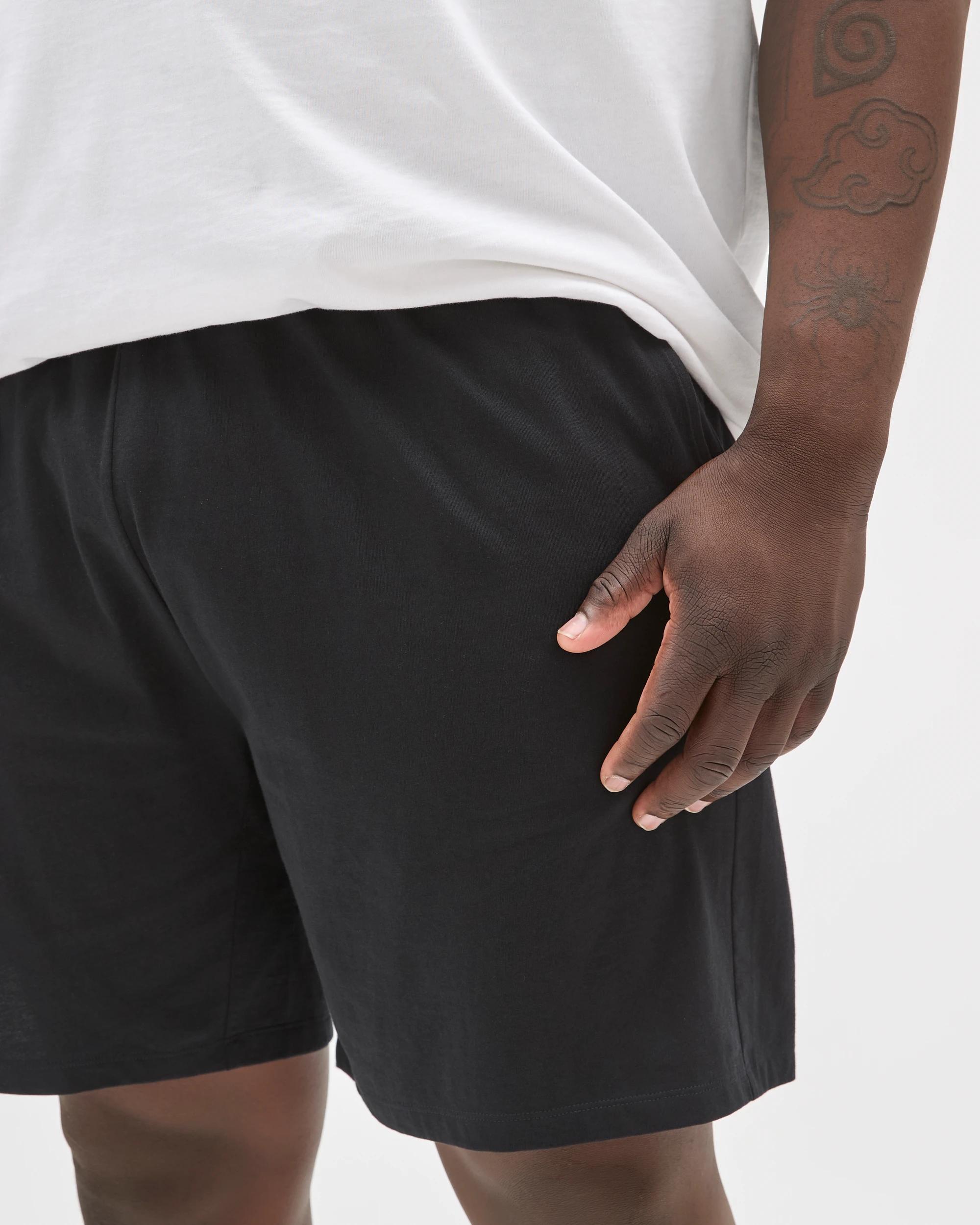 5 Maxx Plus Size Australian Cotton Jersey Knit Sleep Shorts BLACK MR BIG, 5 of 6