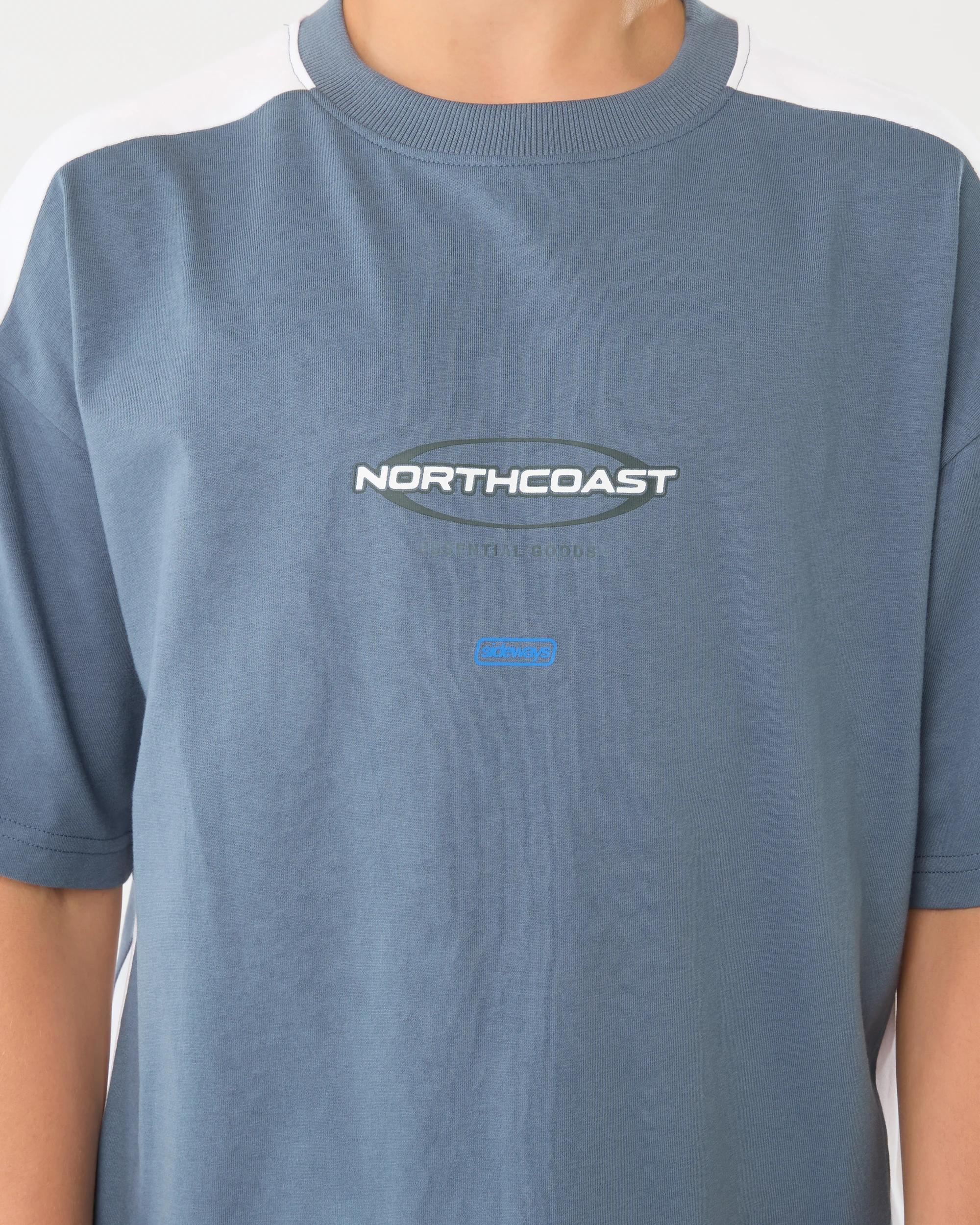 5 Short Sleeve Panelled Printed T-shirt Chinablue, 5 of 8