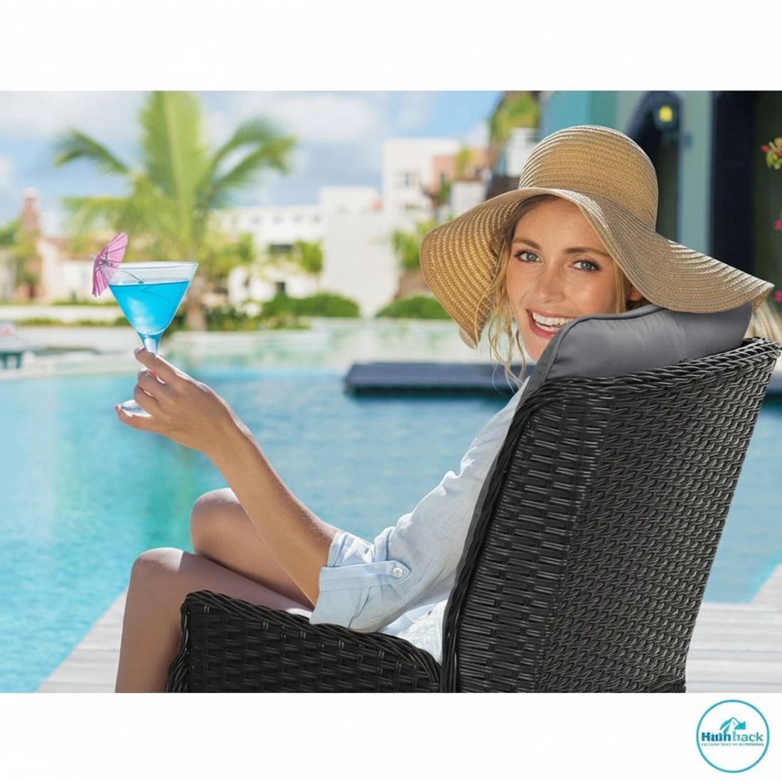 6 Gardeon Recliner Chairs Sun lounge Wicker Lounger Outdoor Furniture Patio - Black, 6 of 6