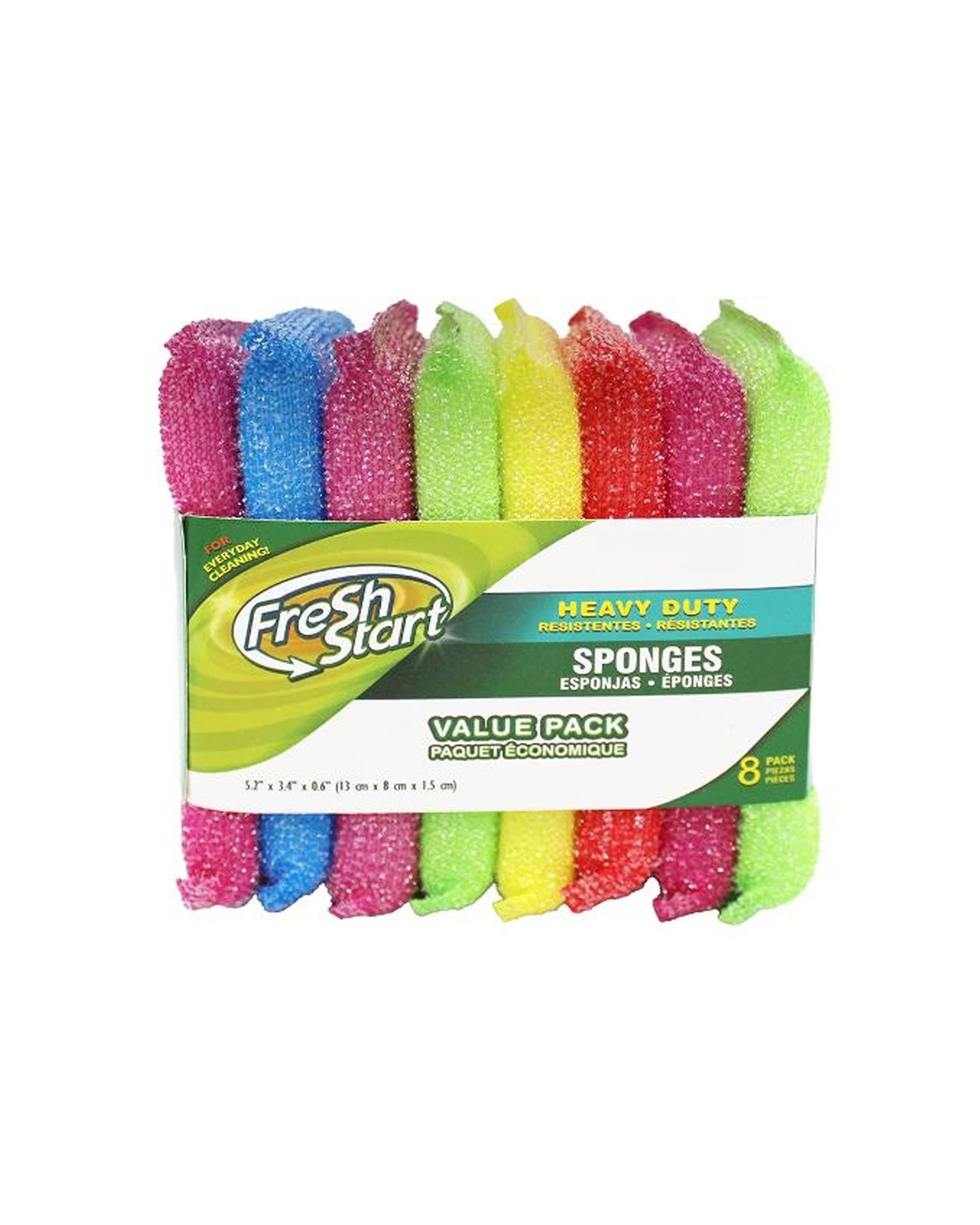 2 Fresh Start 24x 8pc Heavy Duty Durable Cleaning Sponges Multicolour - Multi, 2 of 4