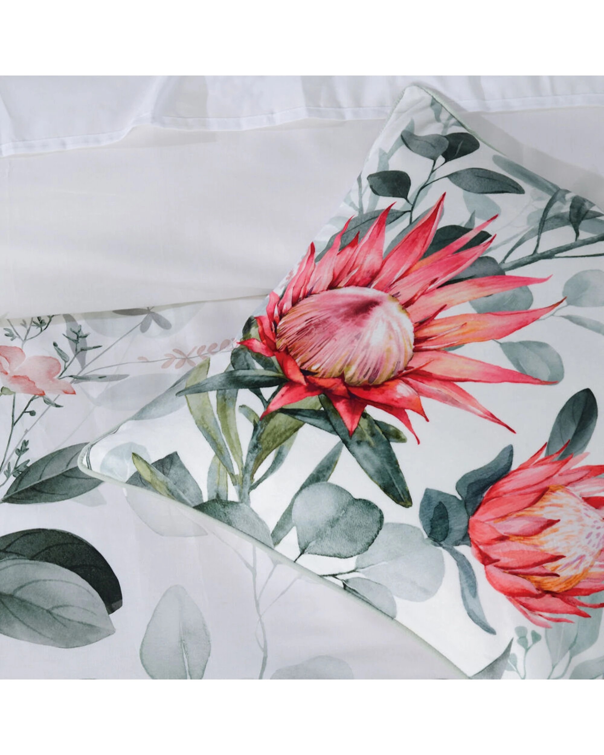 4 Bianca Wellingrove Super King Cotton Sateen Quilt Cover & Pillowcase Set - White, 4 of 4