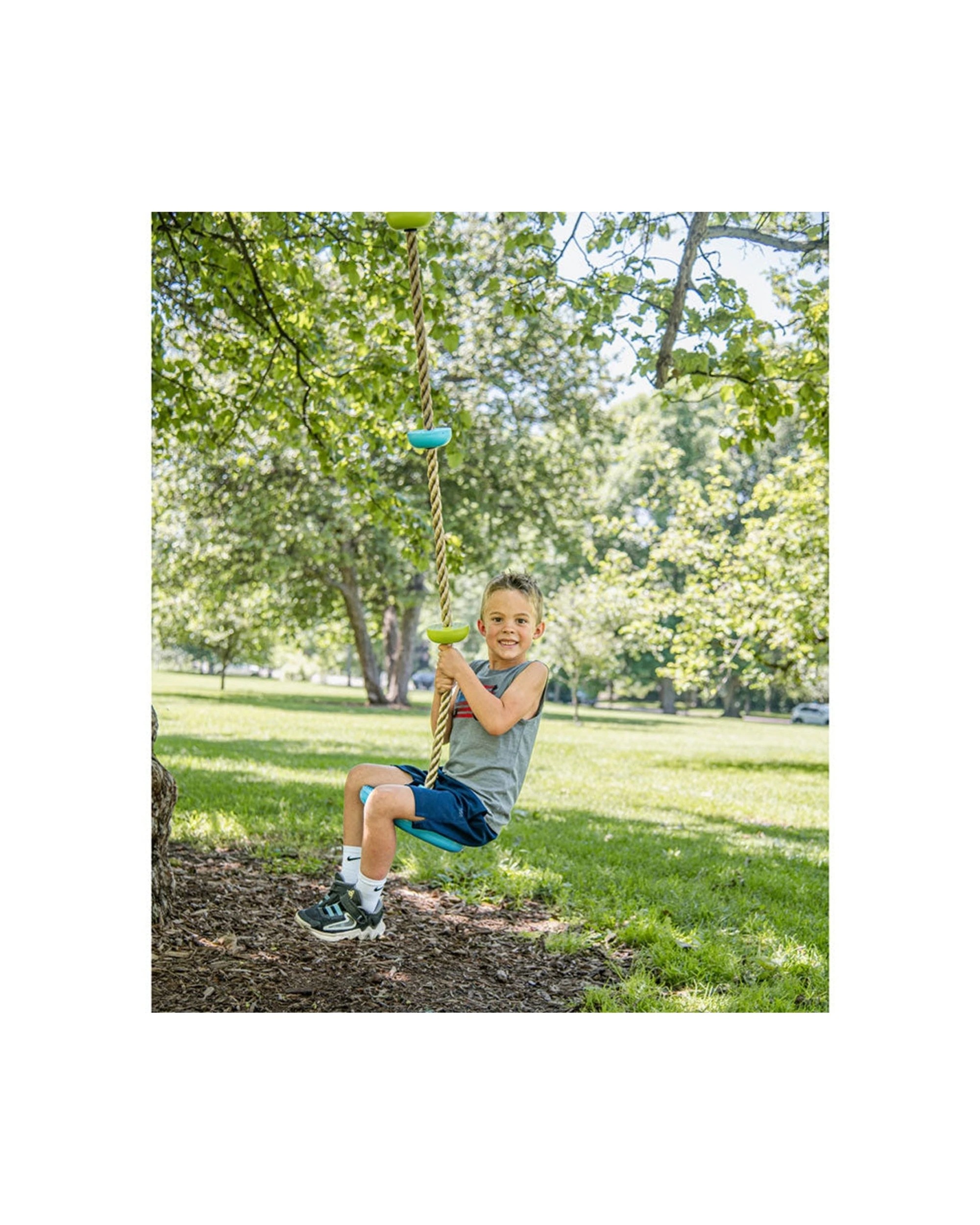 4 Trelines Climbing Rope Swing Combo Sturdy Base Activity 1.8m - Multi, 4 of 4